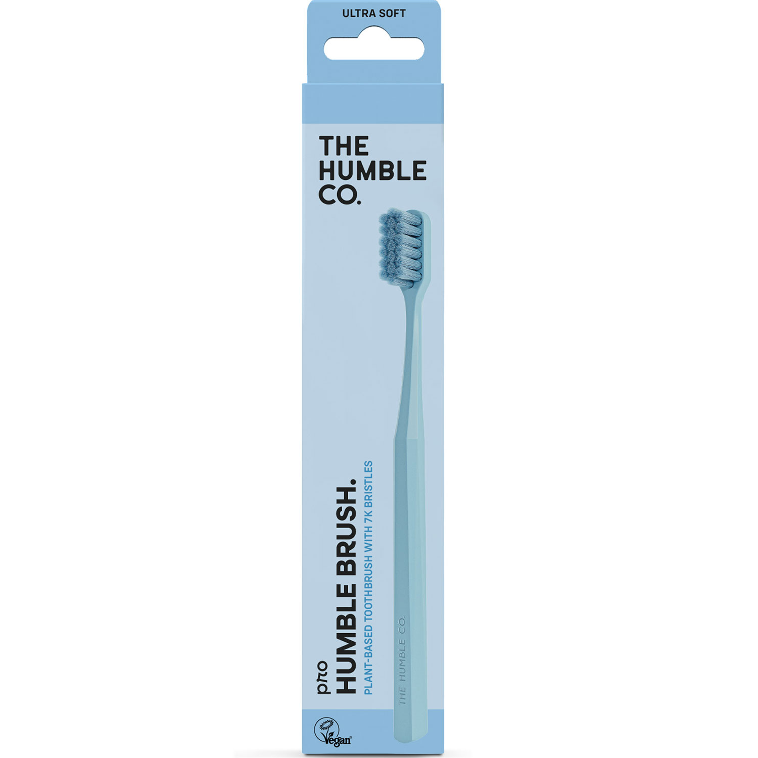 Plantebaseret Luksus Tandbørste THE HUMBLE Co. Pro 7K Ultra Soft 1 stk. BLÅ - Bæredygtige Tandbørster