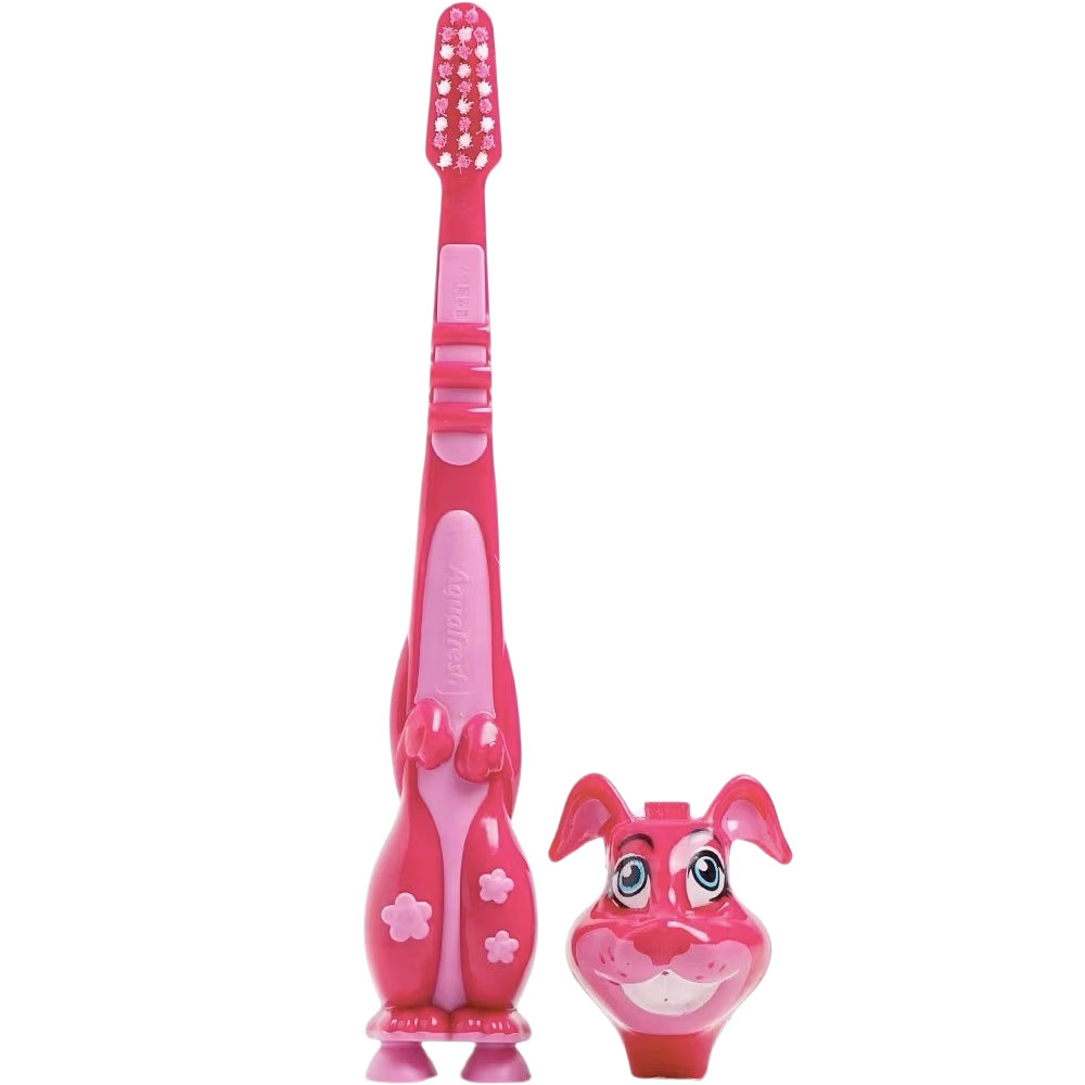 Aquafresh Børnetandbørste Milk Teeth 3-5 år PINK