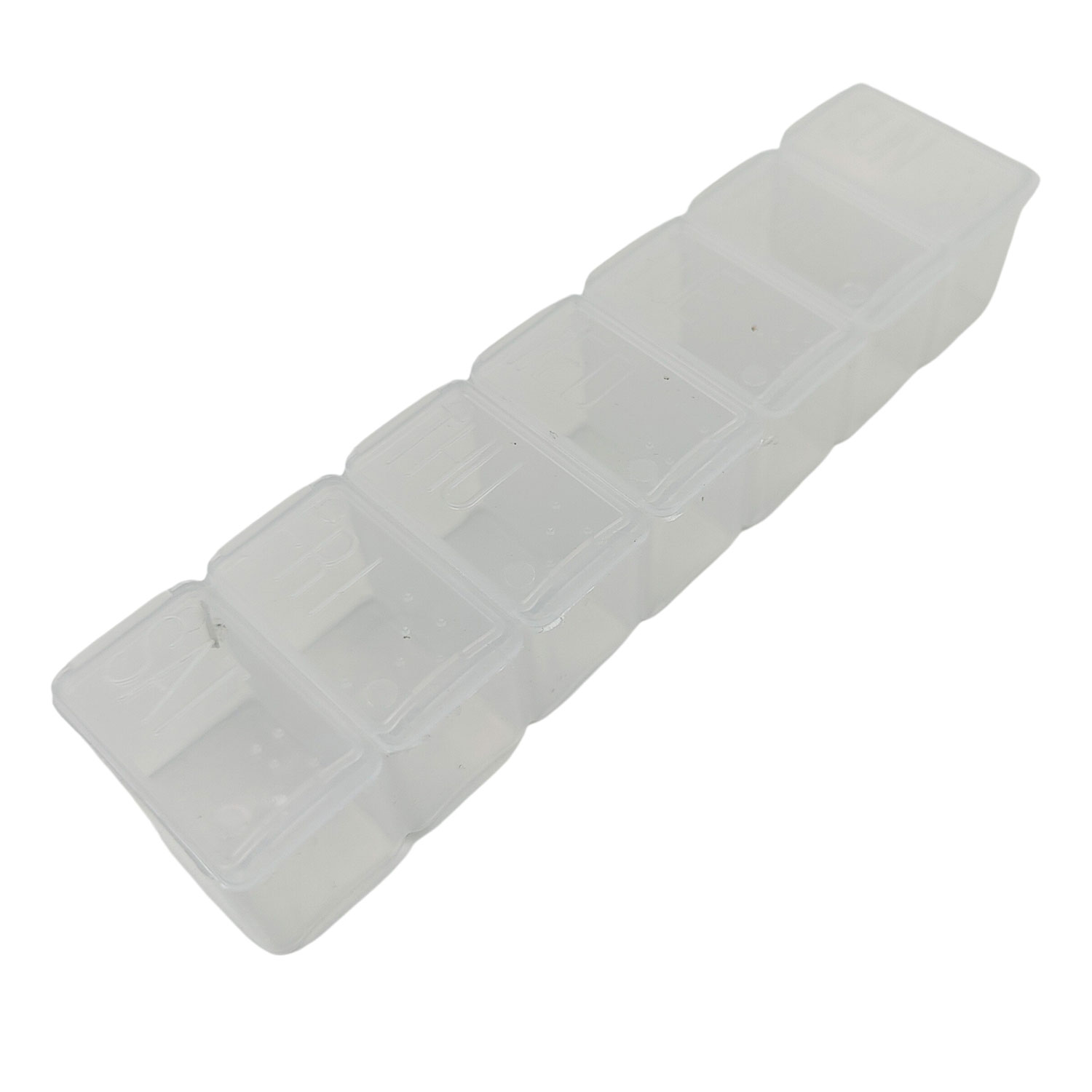 Pillendose Woche, kleine Pillendose, grosses Zimmer TRANSPARENT
