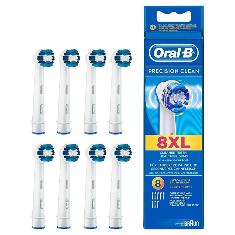 8 stk. Oral-B Precision Clean Børstehoveder