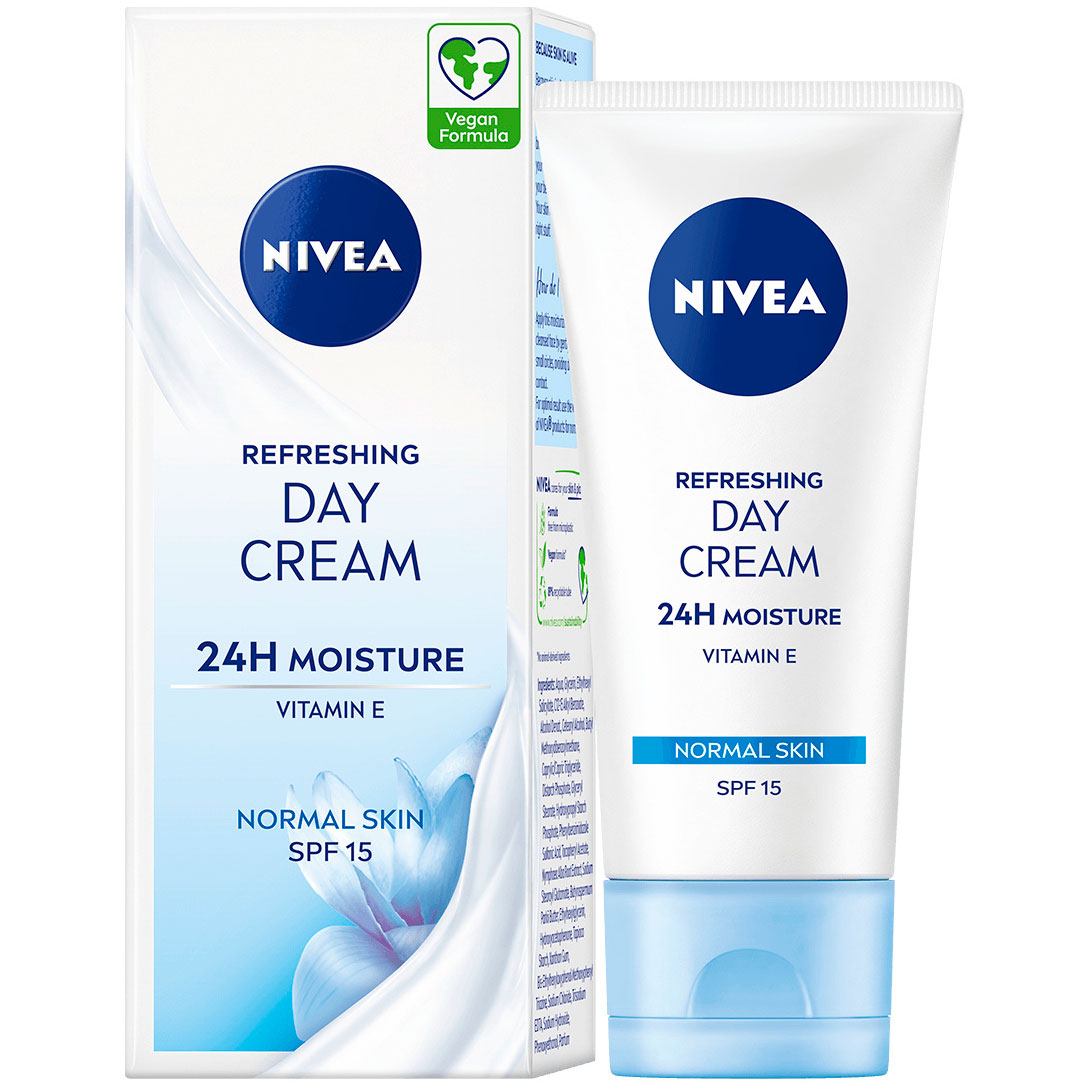NIVEA Refreshing Day Cream 15 Normale Haut 50 ml