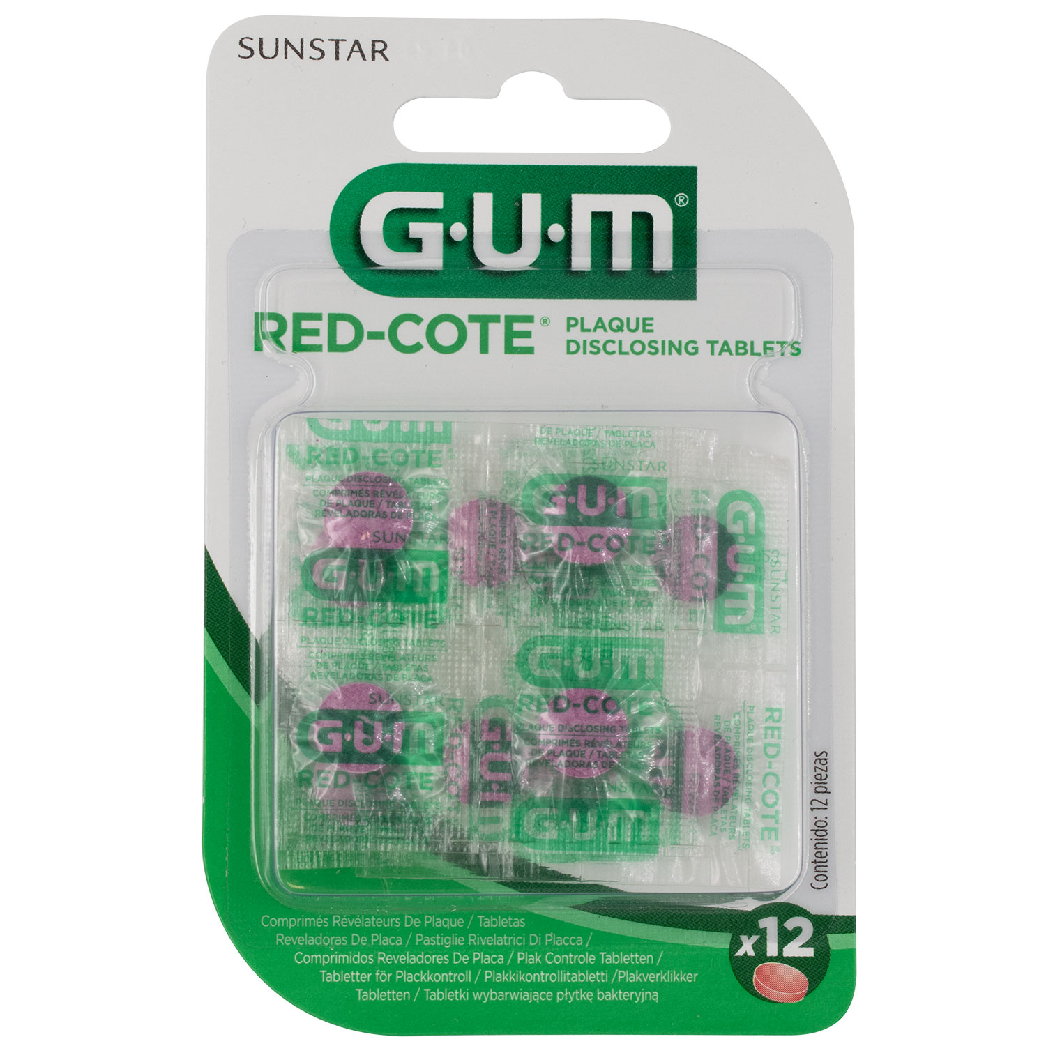 GUM Red-Cote Farbtabletten 12 Stk.