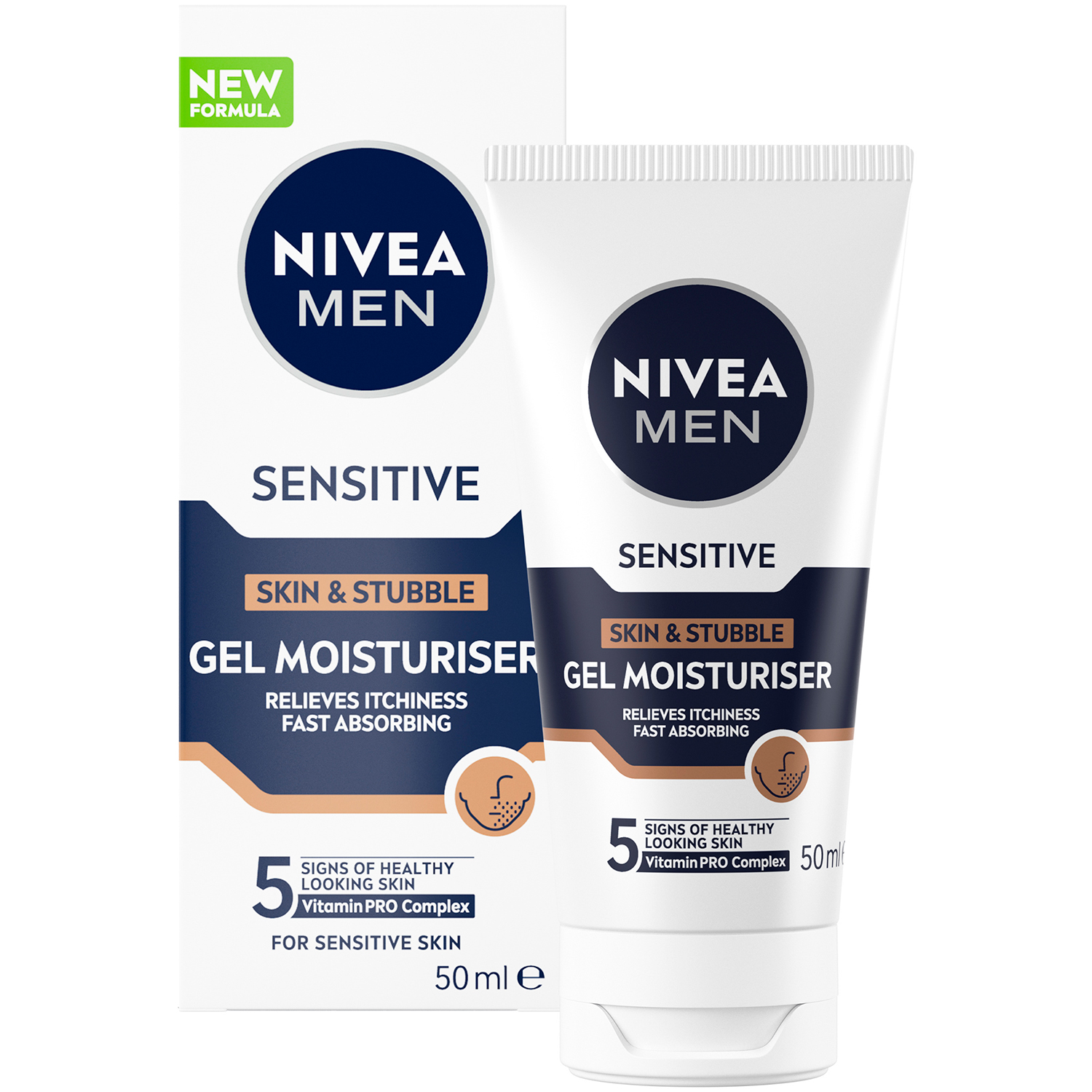 NIVEA Men Sensitive Skin & Stubble Cream Gel 50 ml