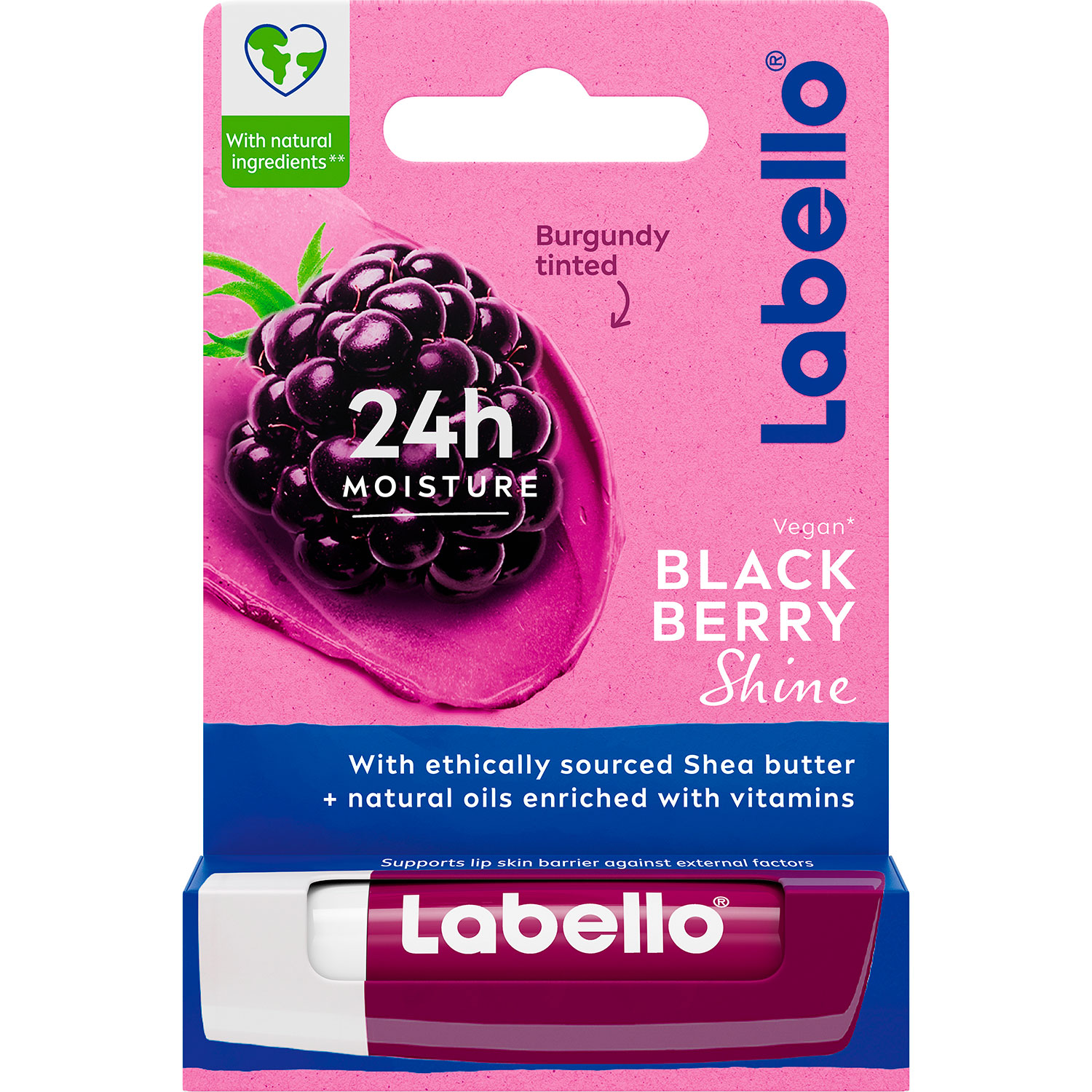LABELLO Læbepomade Blackberry Shine Lip Balm 4.8g