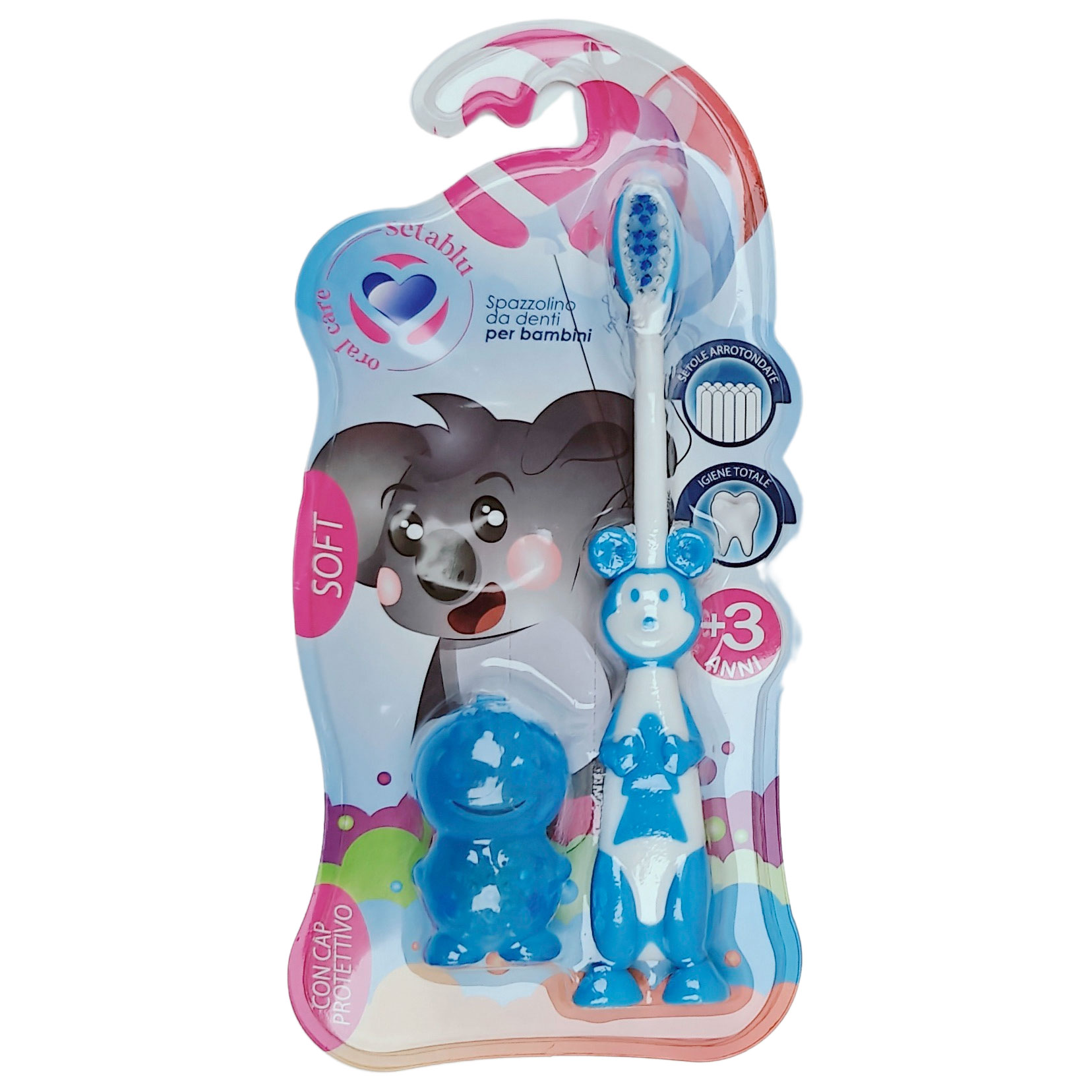 Kinderzahnbürste Setablu Koala 3 Jahre/+ BLAU