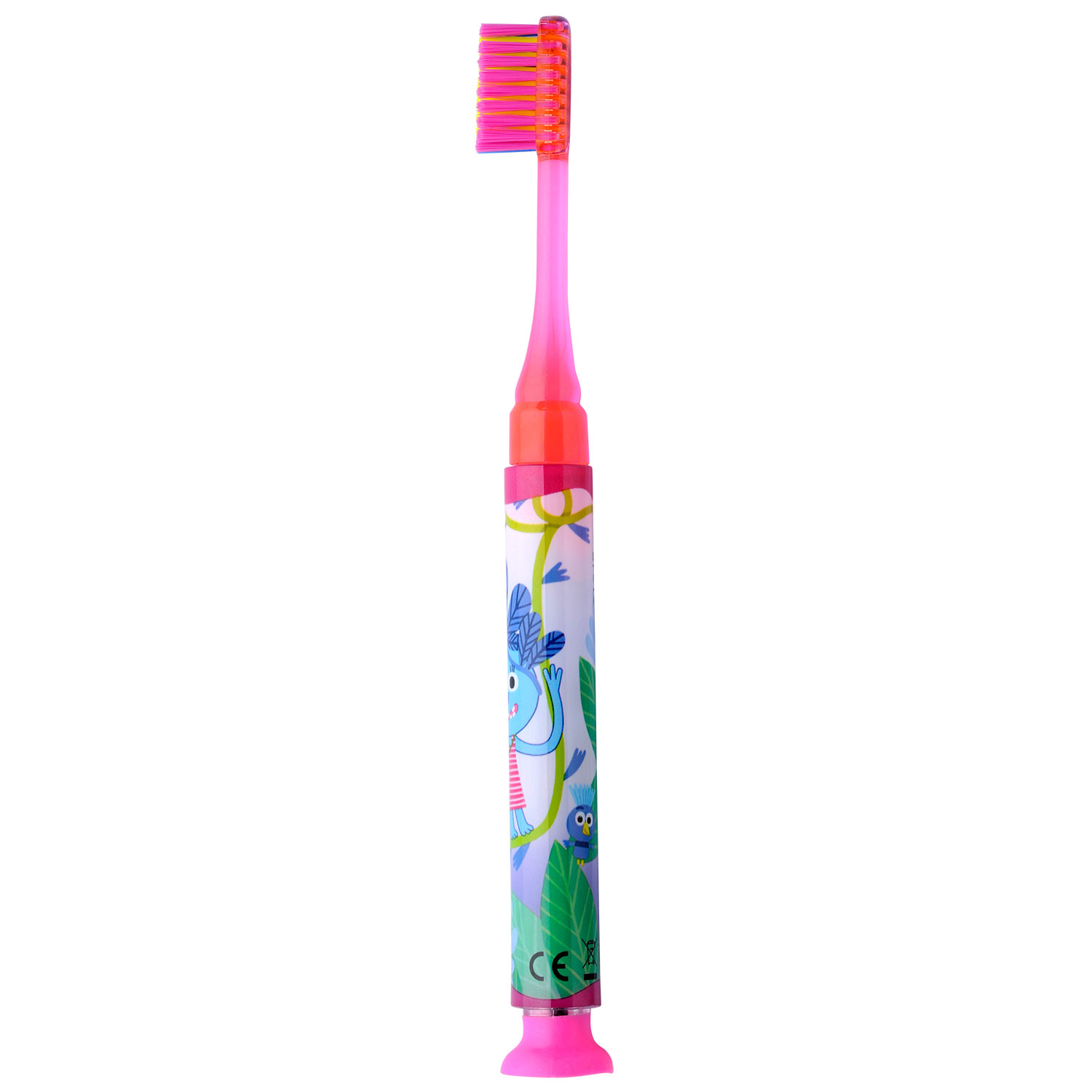 GUM Junior Monster Light Up Zahnbürste ROT