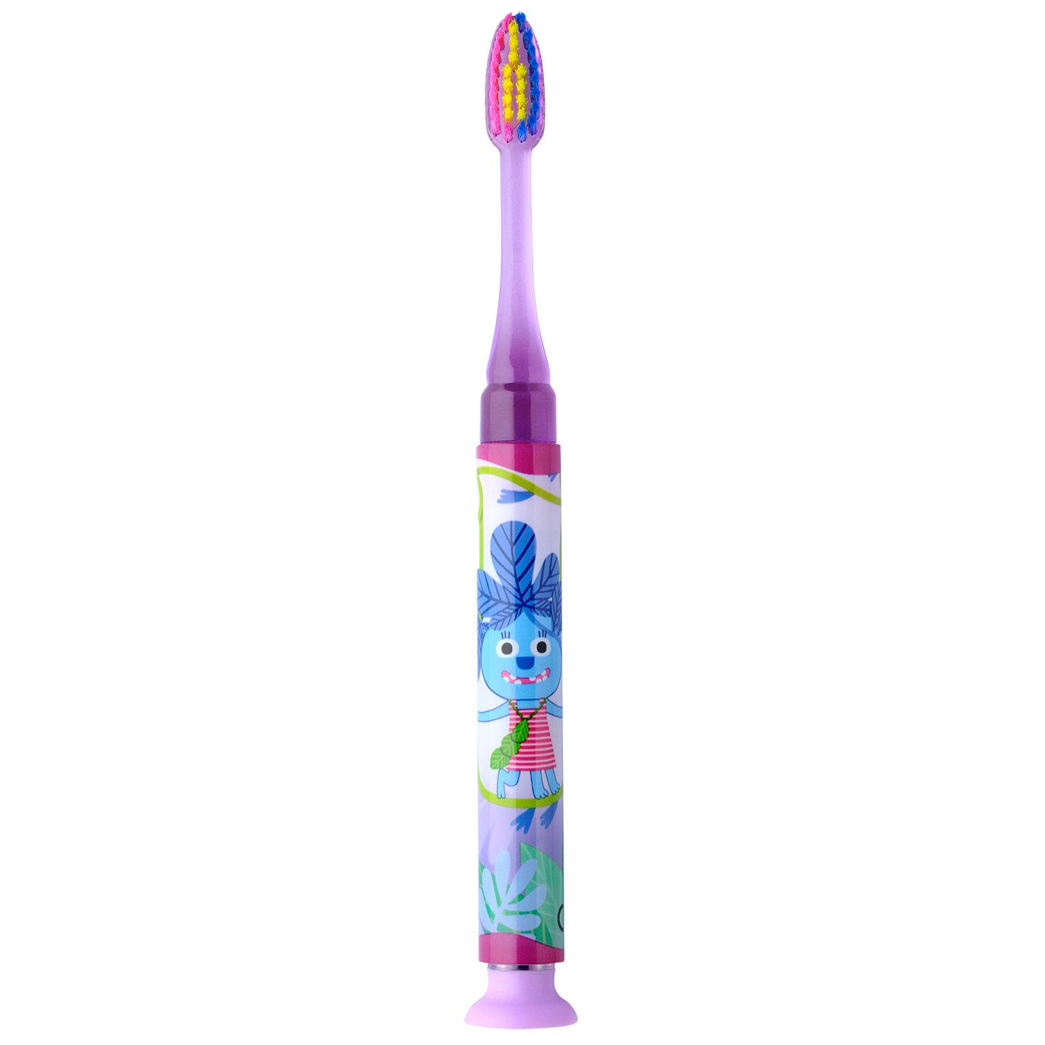 Børnetandbørste GUM Junior Monster Light Up LILLA - Tandbørste til børn - Tandbørster
