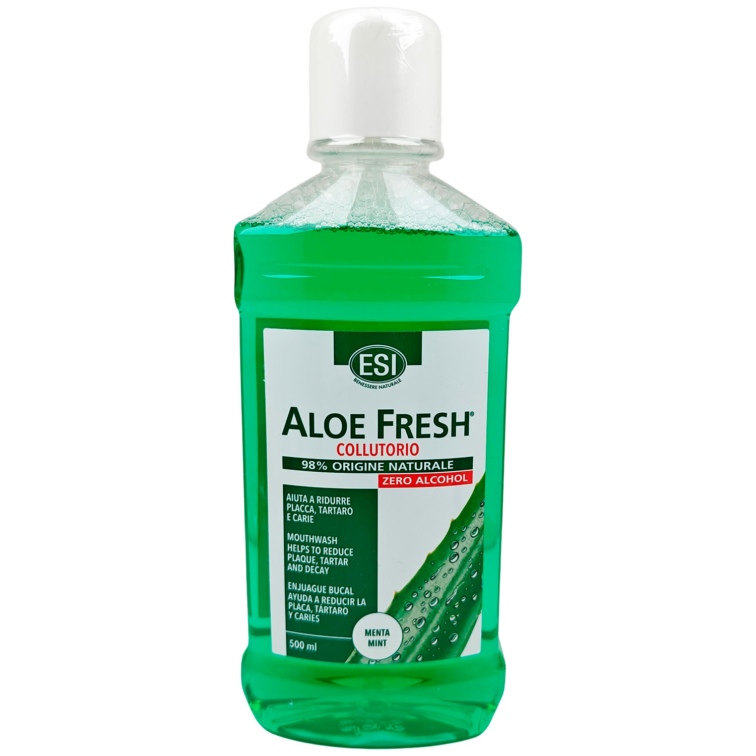 Naturlig Aloe Vera Mundskyl ESI Aloe Fresh Xylitol 500 ml.