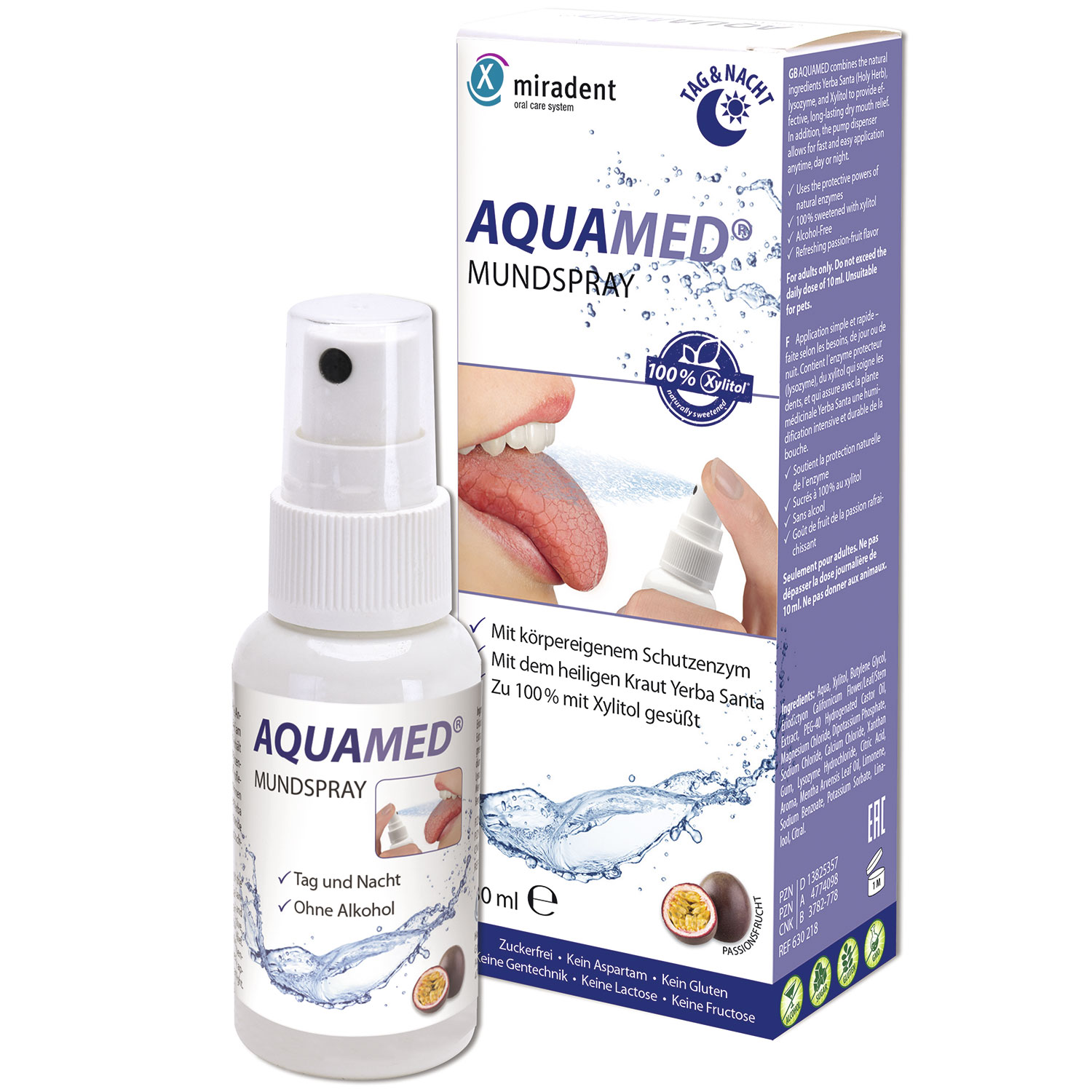 Mundspray Mundtrockenheit Aquamed Miradent 30 ml