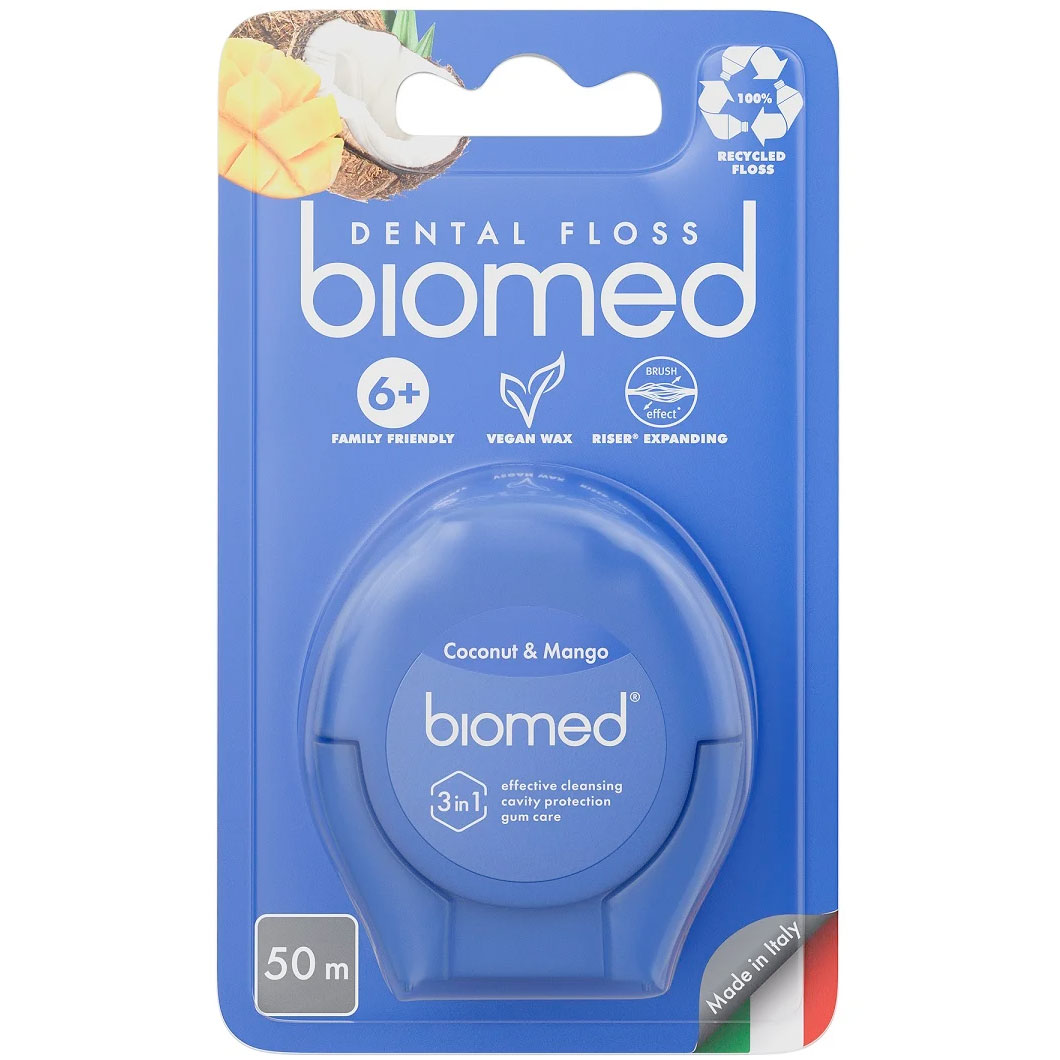 Biomed Zahnseide Kokos & Mango 50 mtr.