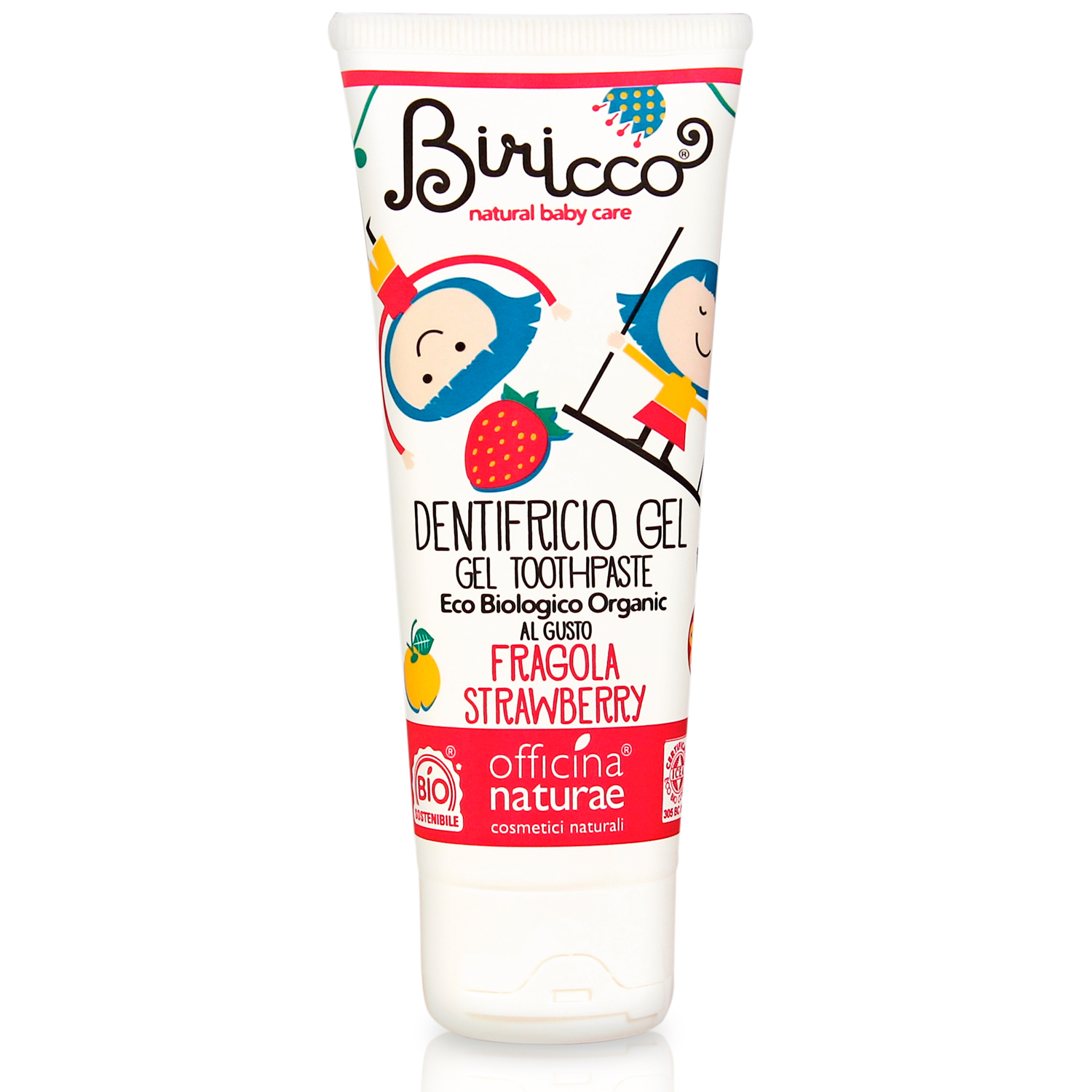 Bio-Kinderzahnpasta BIRICCO Strawberry