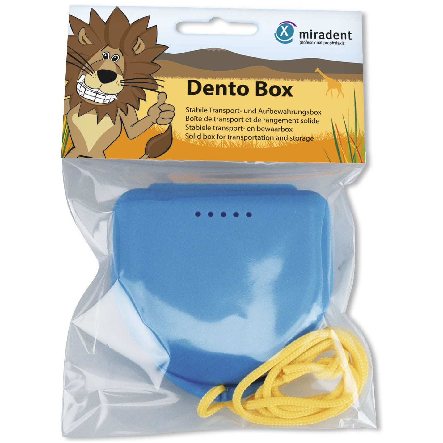 Prothesenbox Miradent Dento Box BLAU