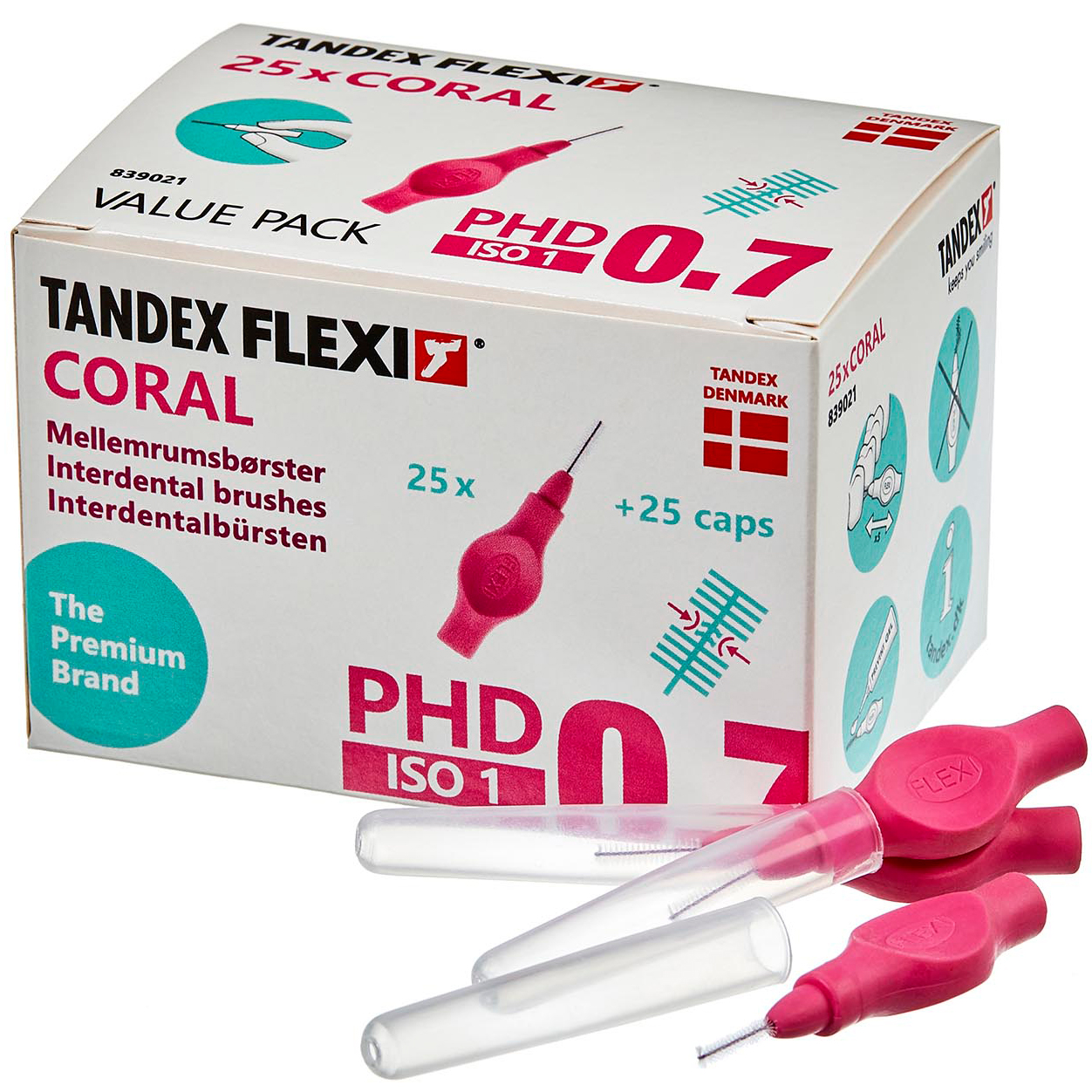 Tandex Flexi 25 Stk. Spaltbürsten ISO 1 CORAL