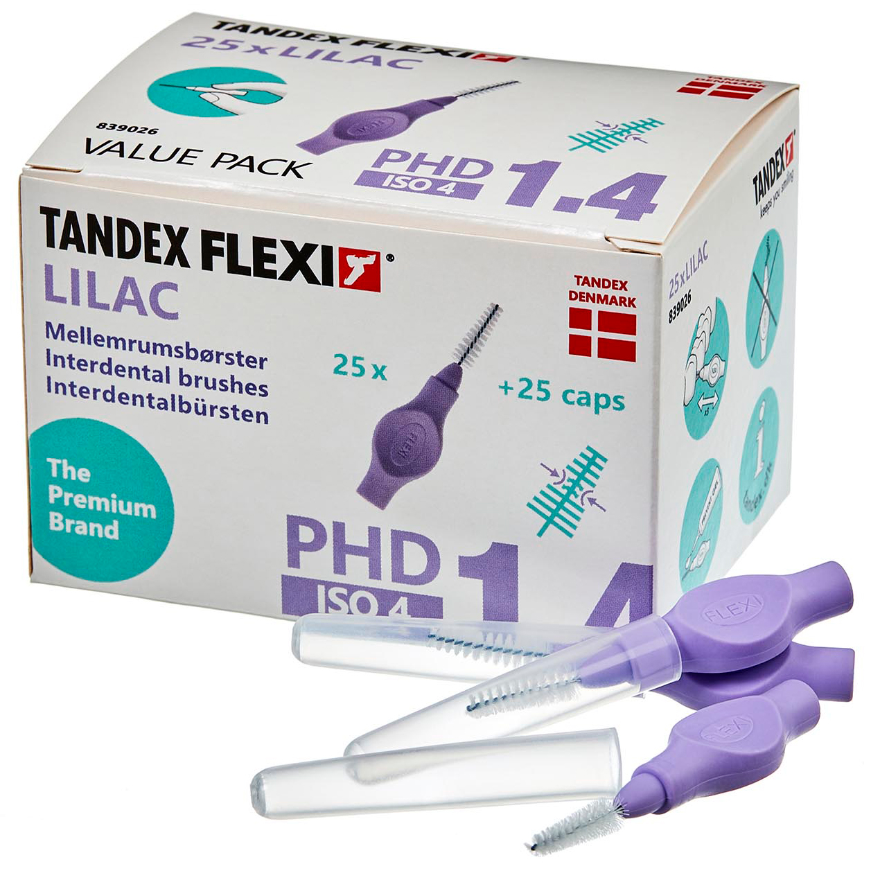 Tandex Flexi 25 Stk. Spaltbürsten ISO 4 LILAC