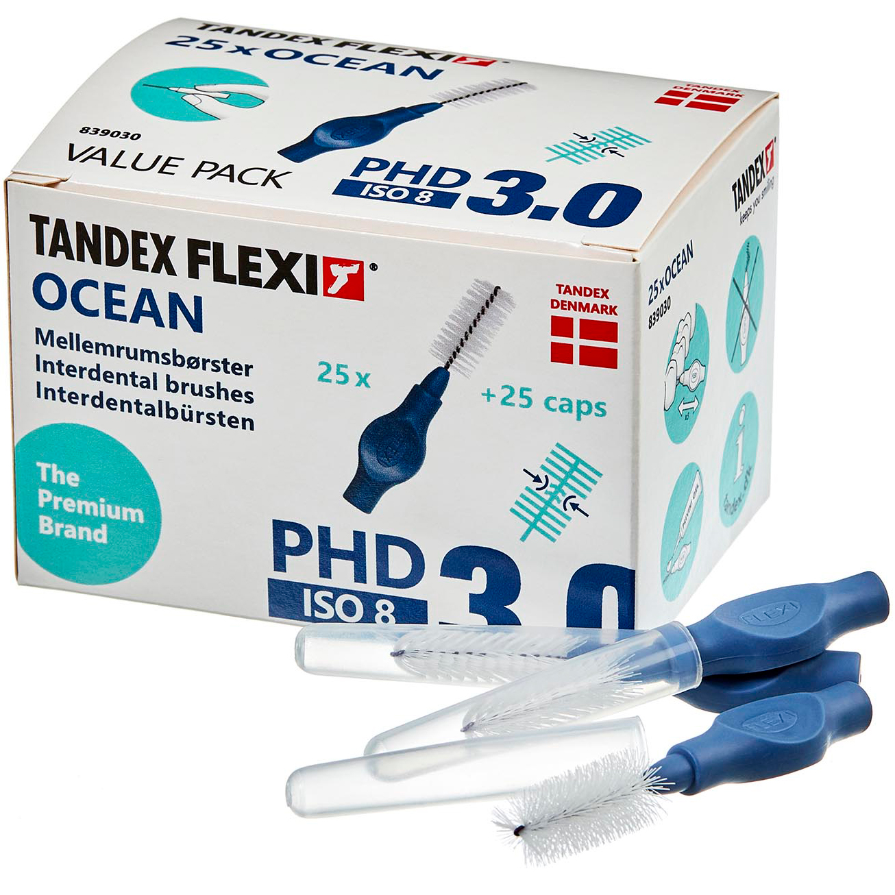 Tandex Flexi 25 Stk. Spaltbürsten ISO 8 OCEAN