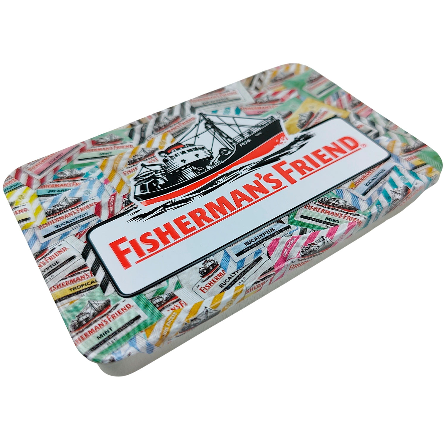 Fishermans Friend Metalldose für Nackentabletten