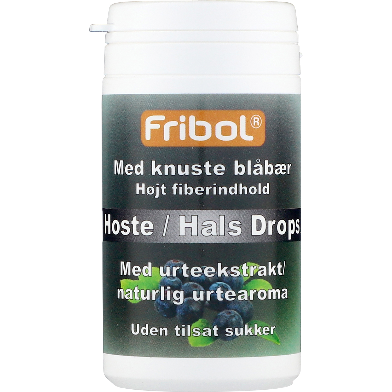 Fribol Heidelbeere Halsbonbons Zuckerfreie Hustenpastillen 60g