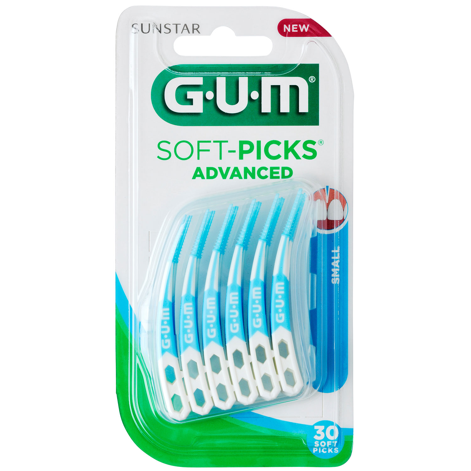 GUM Soft - Picks Advanced SMALL - 30 Stk.