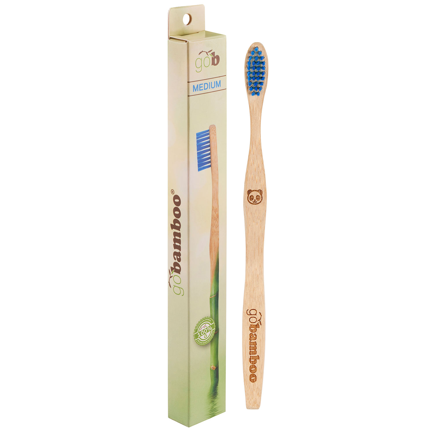 GoBamboo Bambuszahnbürste Medium