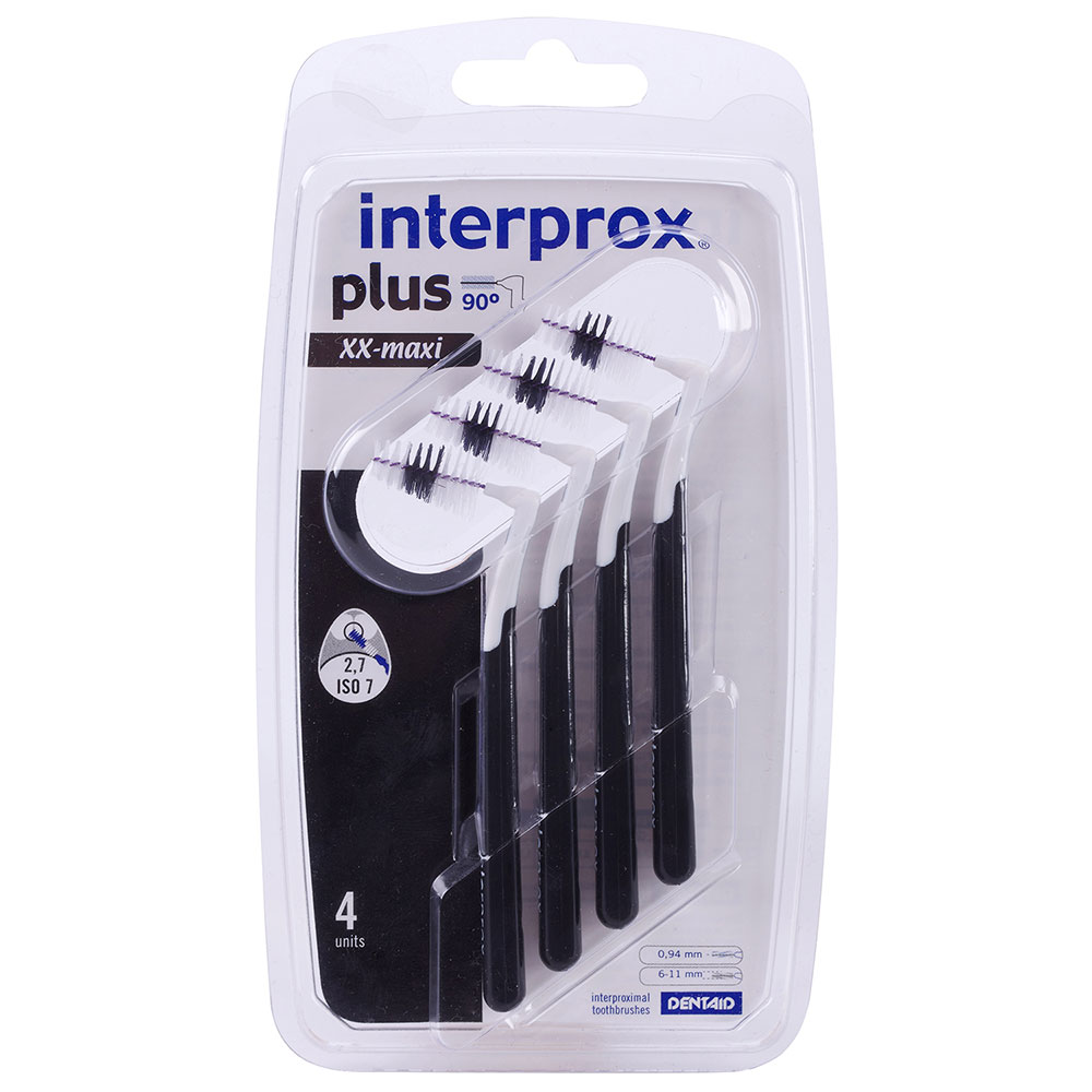 Interprox Plus Mellemrumsbørster XX Maxi 0.94 mm SORT