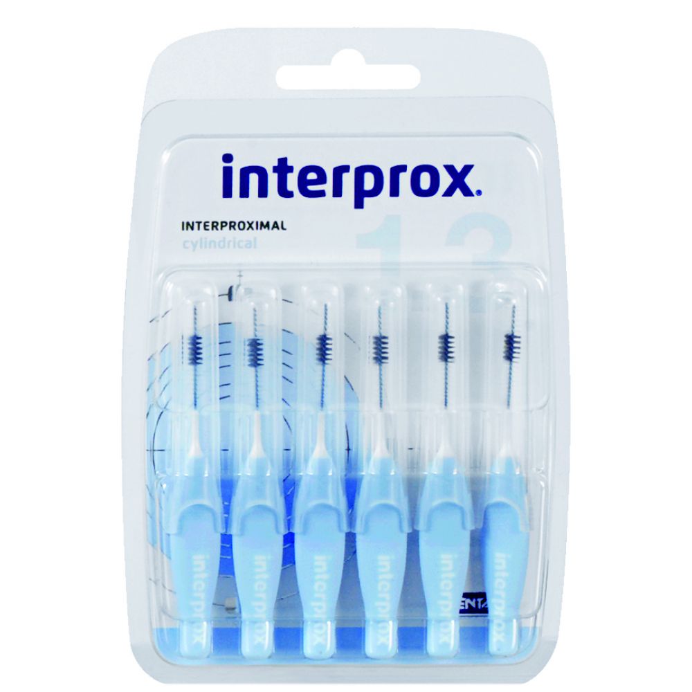 InterProx 4G Premium Space Brushes - Zylindrisch - 1,3 mm - HELLBLAU