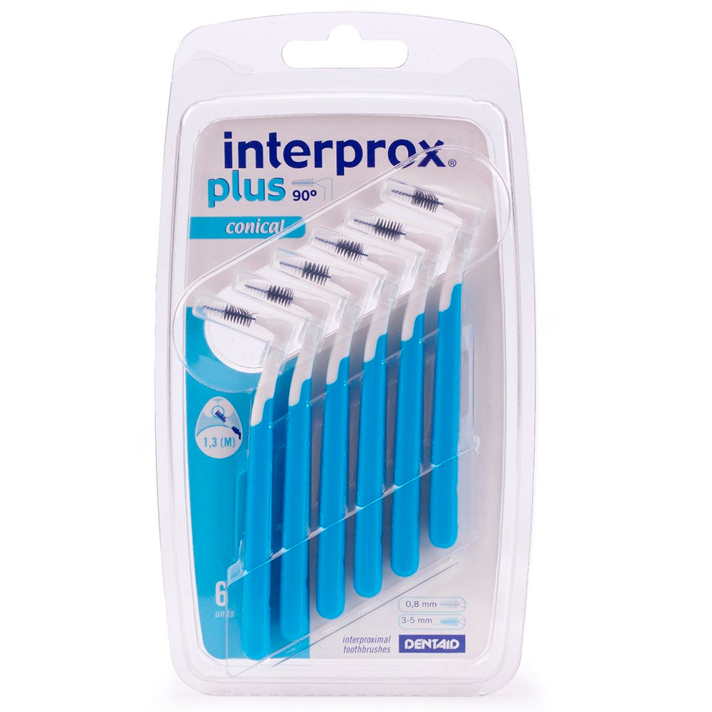 Interprox Plus Mellemrumsbørster Conical 0.8 mm BLÅ