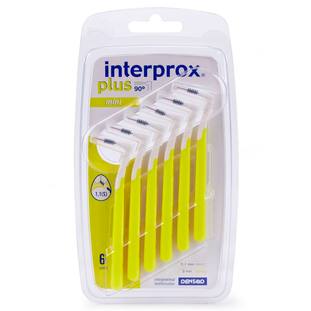 Interprox Plus Mellemrumsbørster Mini 0.7 mm GUL
