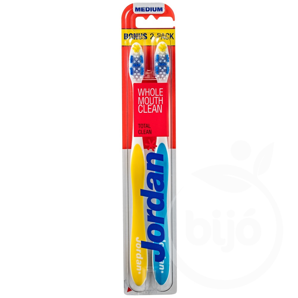 2 Stück Jordan Total Clean Zahnbürsten Medium