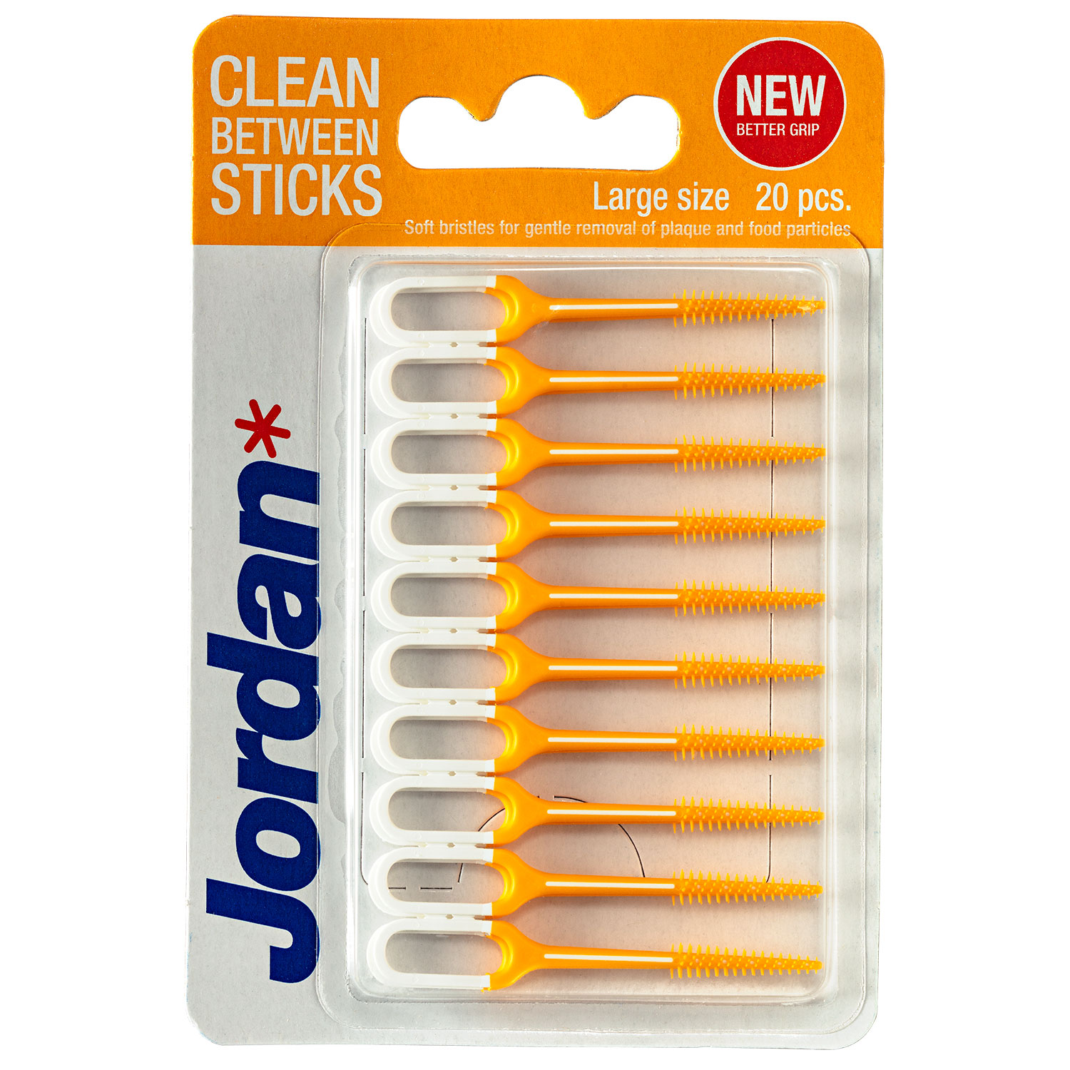 Jordan LARGE Clean Between Sticks Tandstikker 20 stk. - Jordan Tandtråd / Tandstikker - Tandtråd / Tandstikker / Flosser