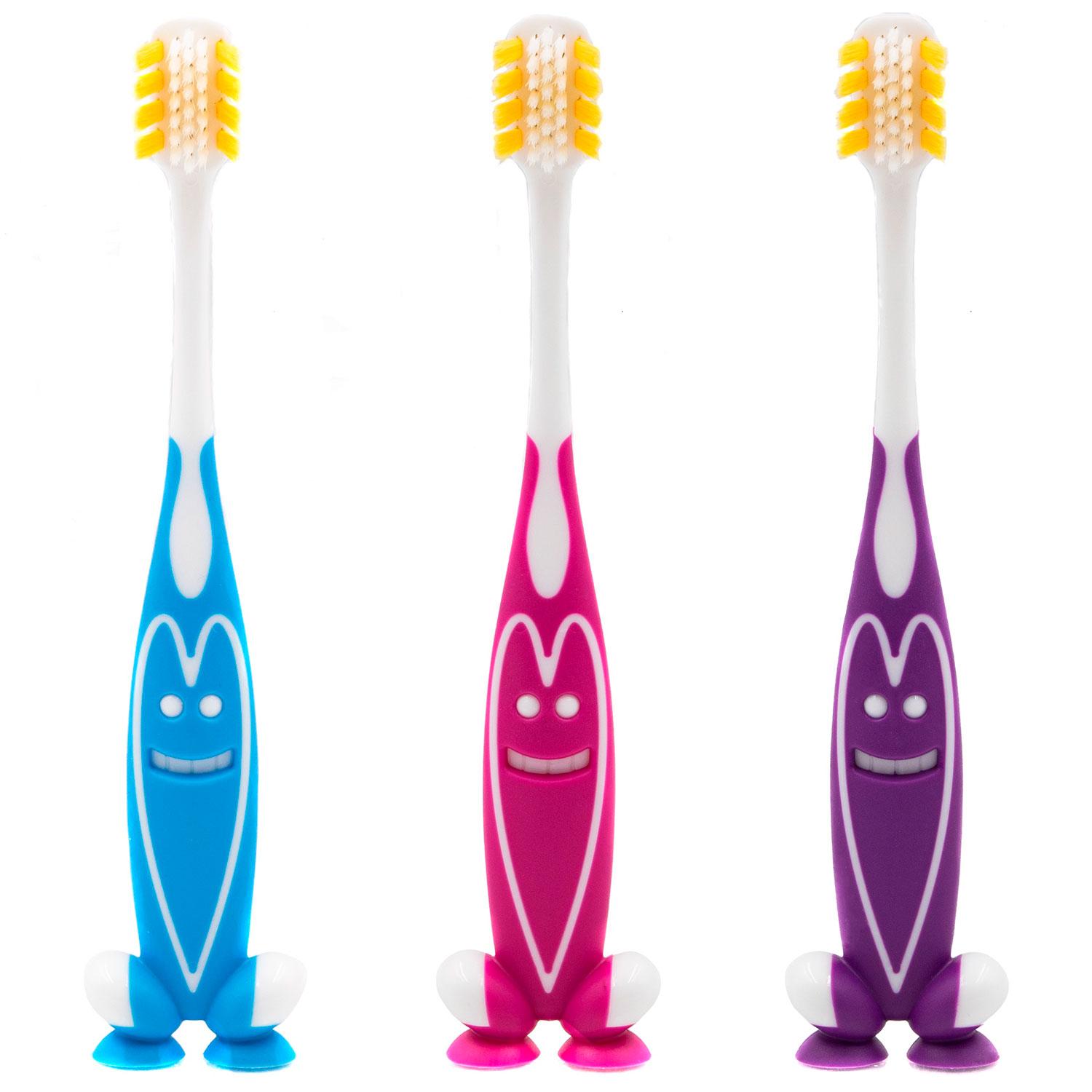 3-seitige Kinderzahnbürste Better Toothbrush 1-6 Jahre GELB