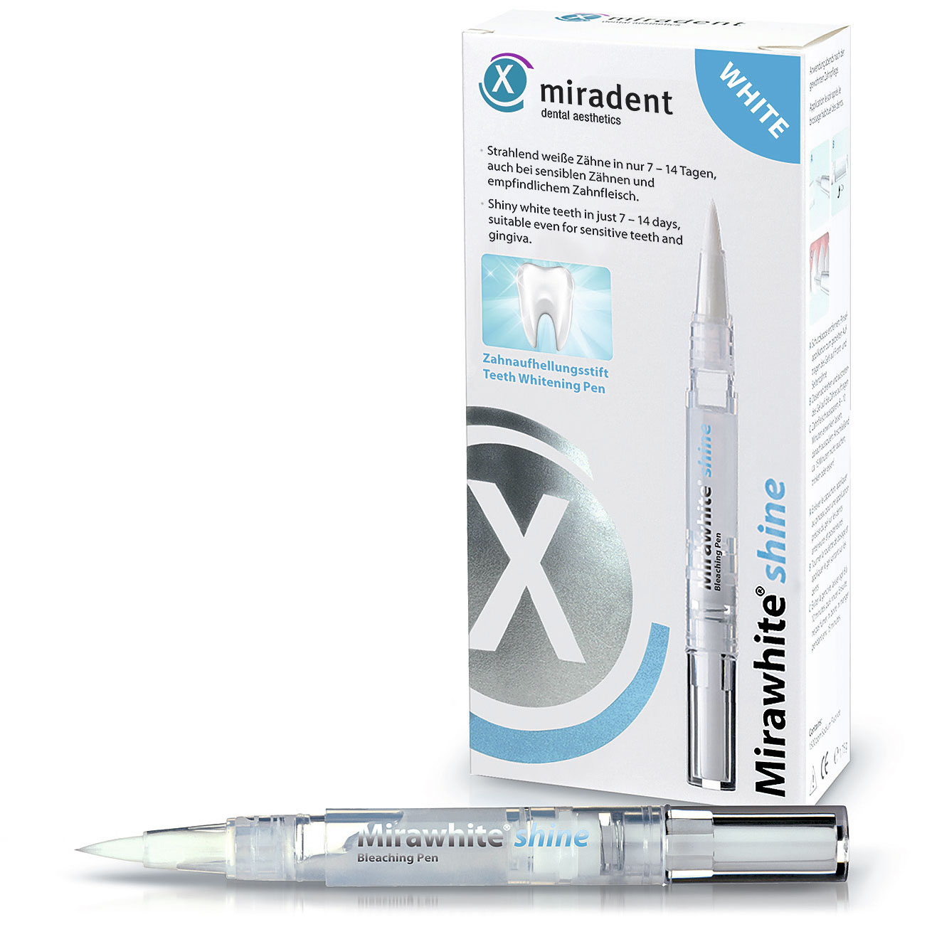 Tandblegningspen MIRADENT Mirawhite Shine 1.8 ml - Tandblegning pen