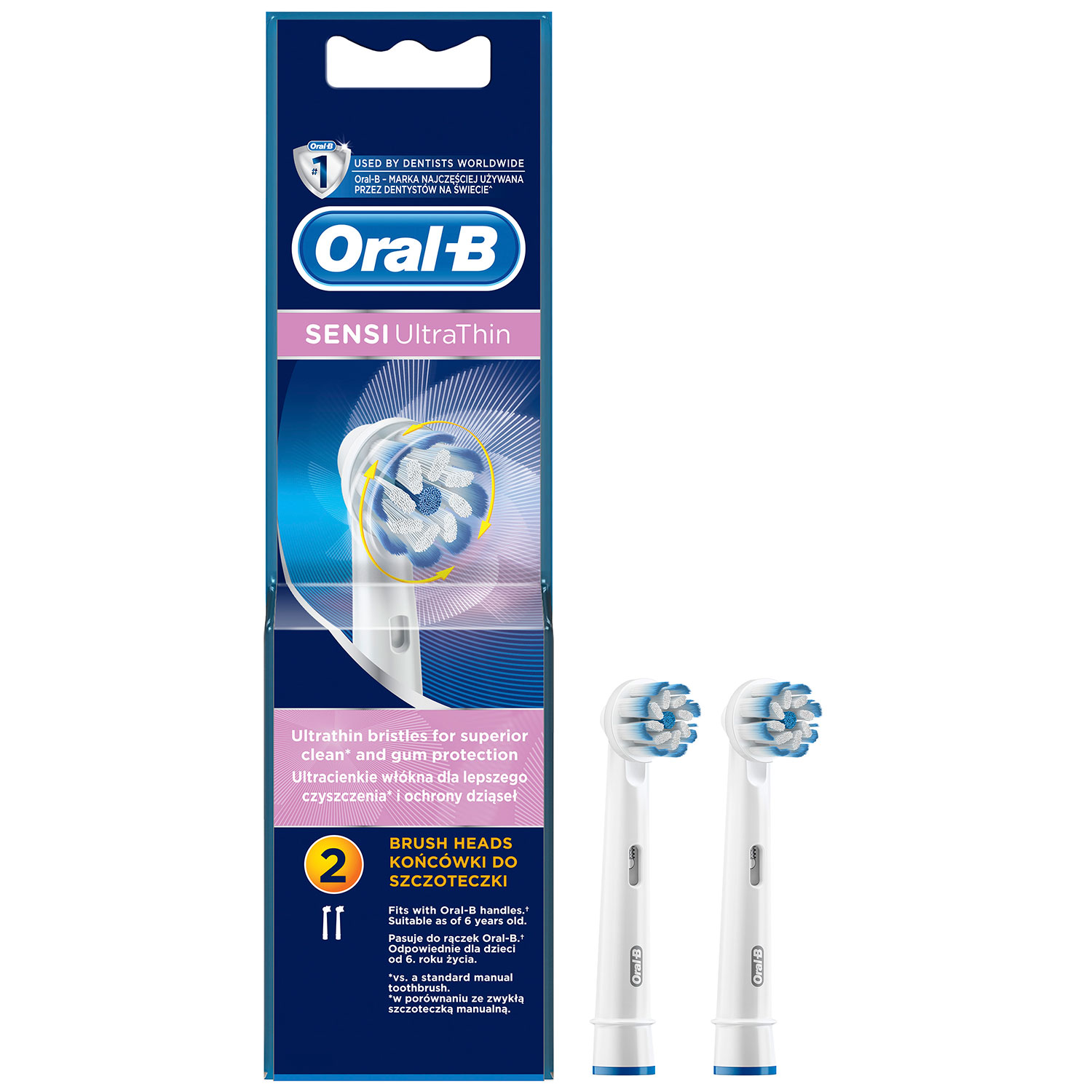 Oral-B Sensitive Børstehoveder Sensi UltraThin 2 stk.