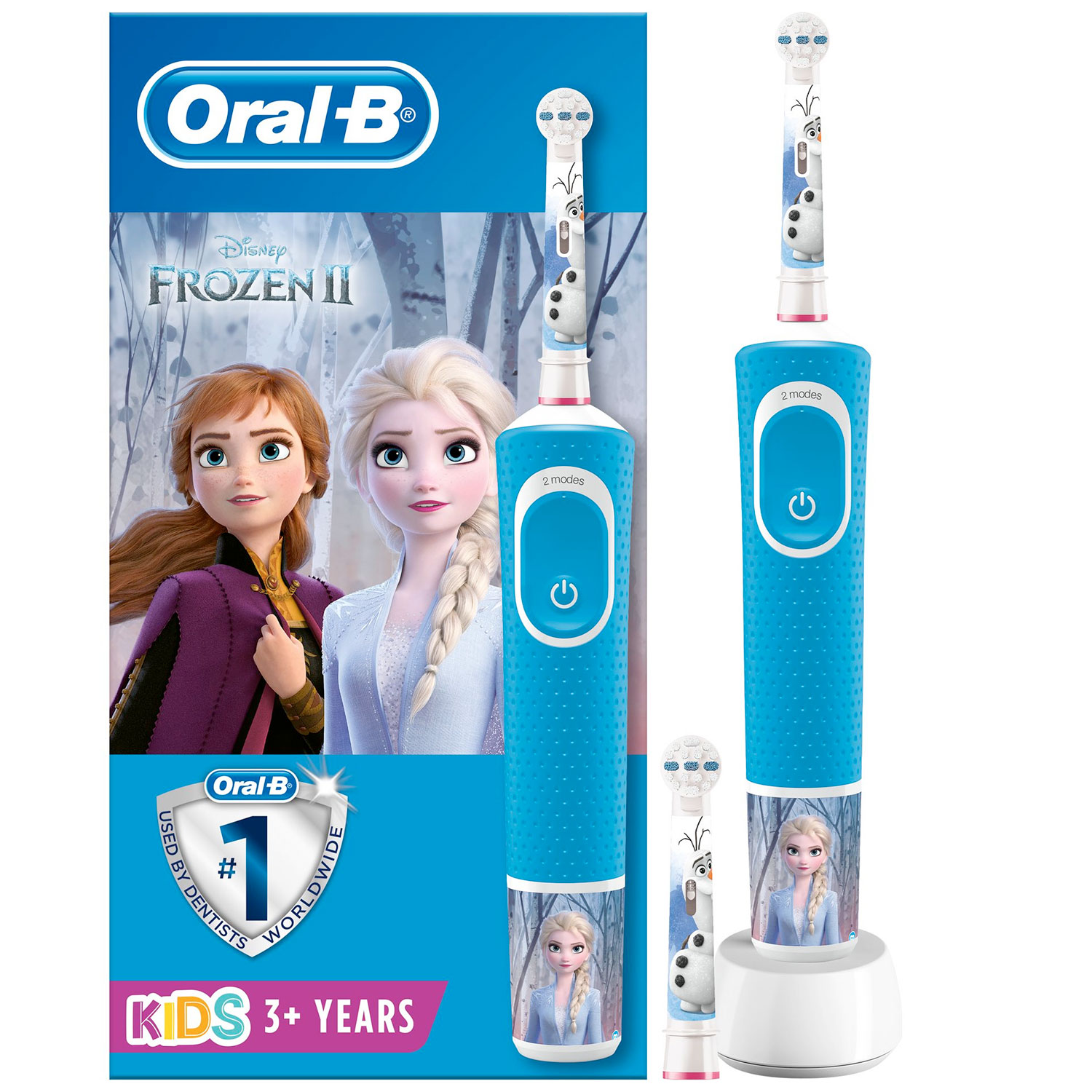 Oral-B Frozen El-tandbørste Til Børn Ekstra Børstehoved