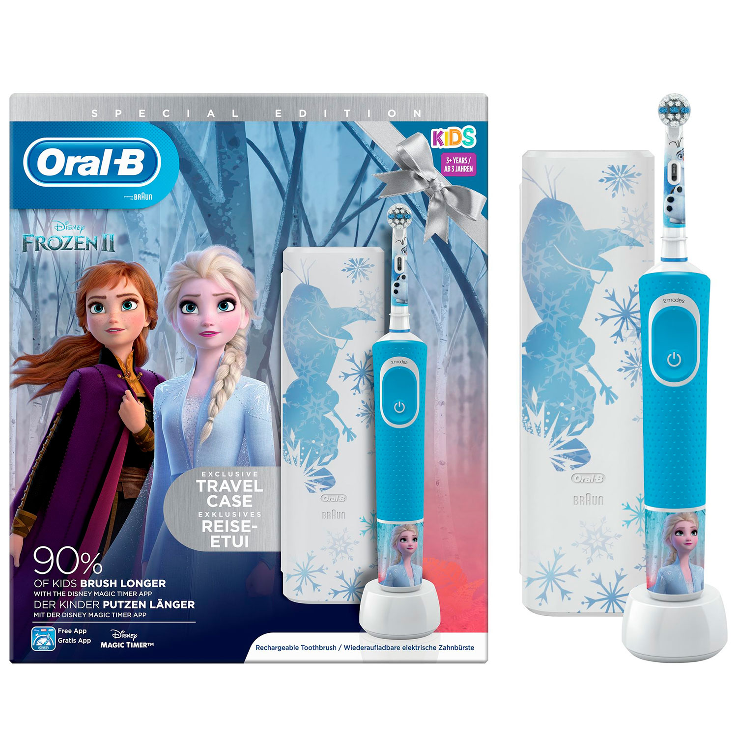 Oral-B Frozen II Geschenkbox Elektrische Zahnbürste für Kinder + Etui