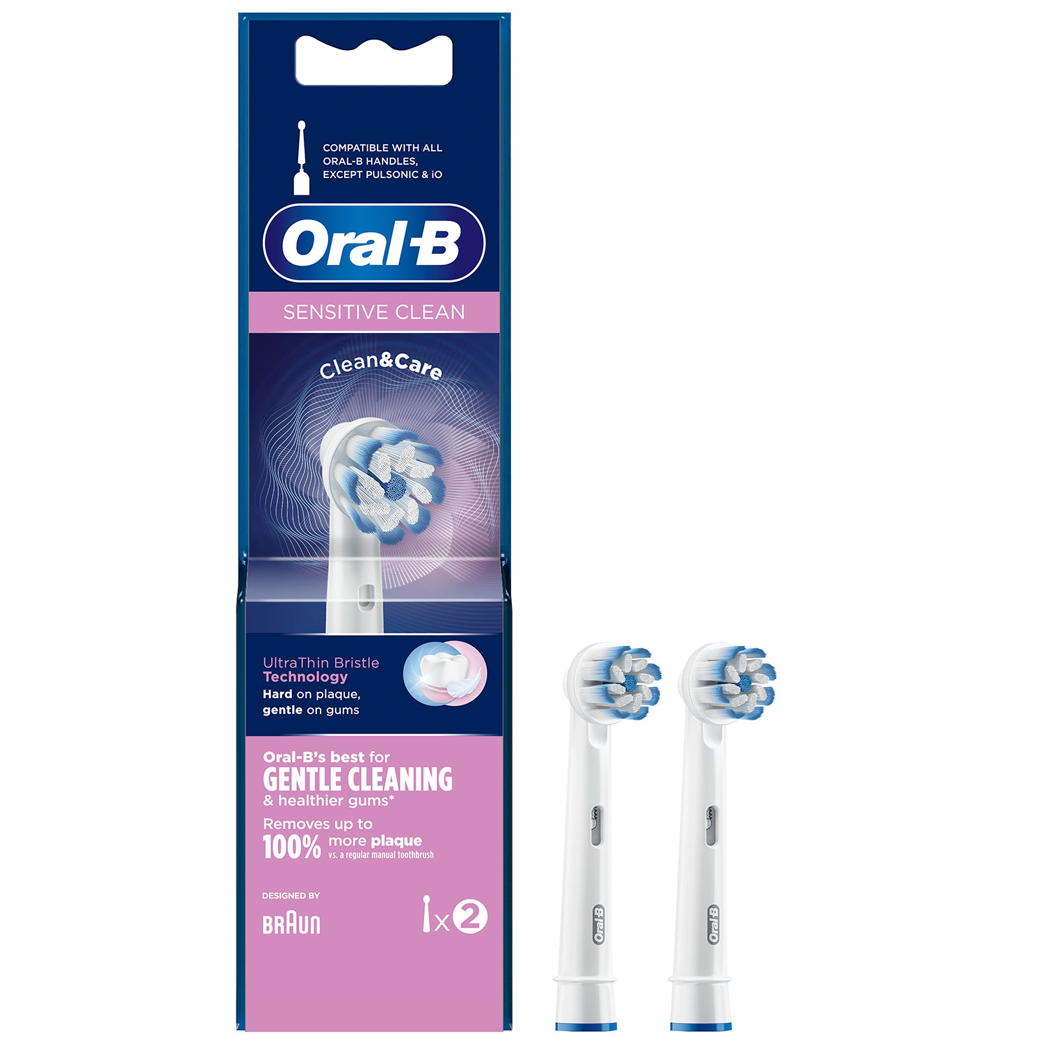 Oral-B Sensitive Clean & Care Børstehoveder 2 stk.
