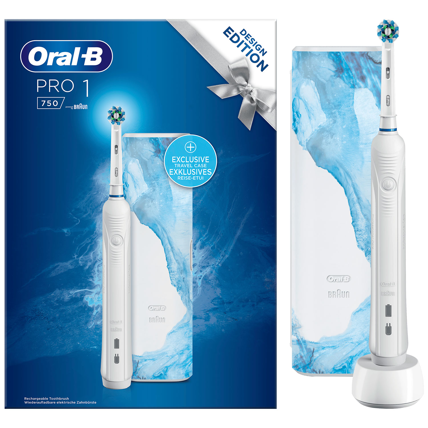 Oral-B Pro 1 750 El-tandbørste WHITE Design Edition