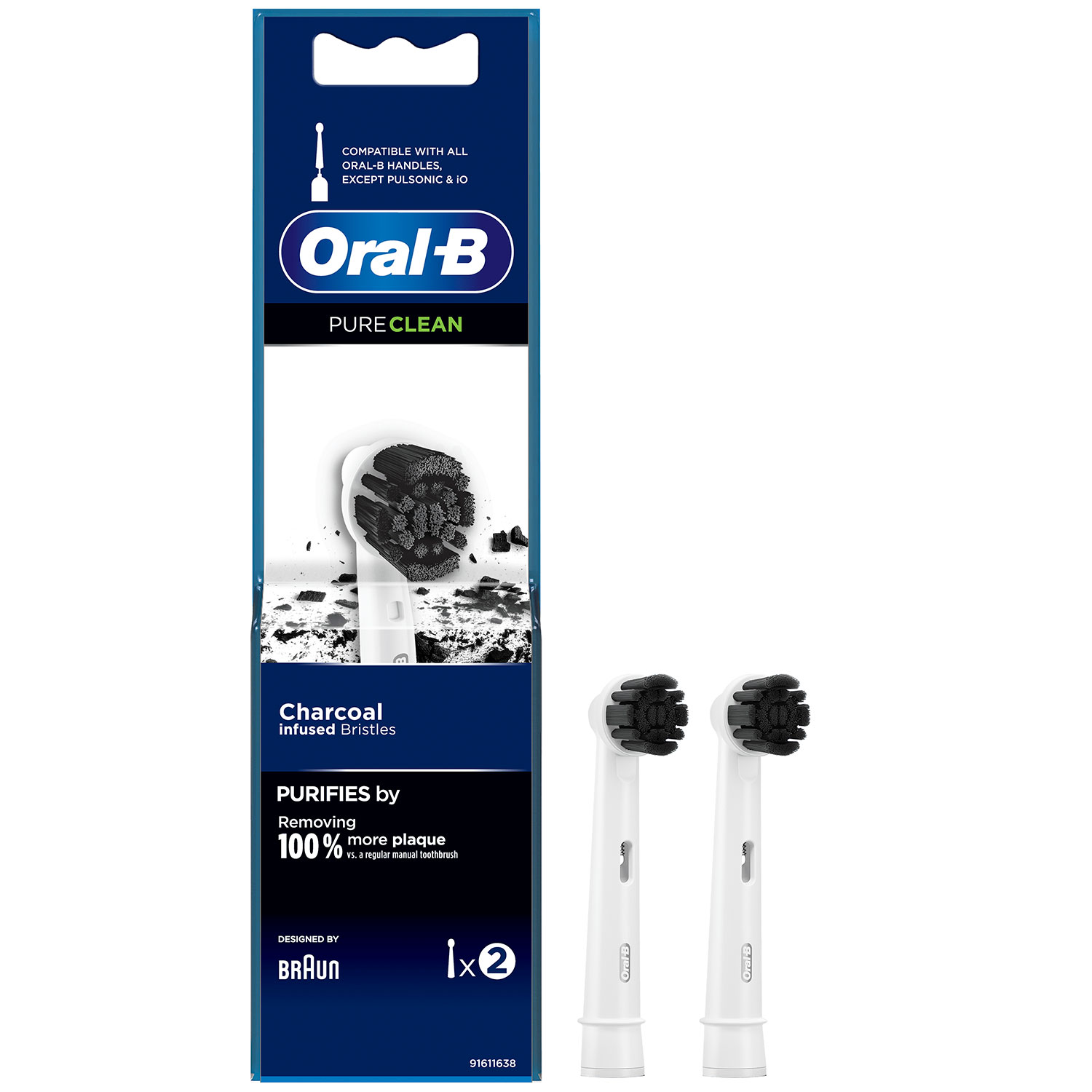 Oral-B PureClean Charcoal Bürstenköpfe 2 Stk.