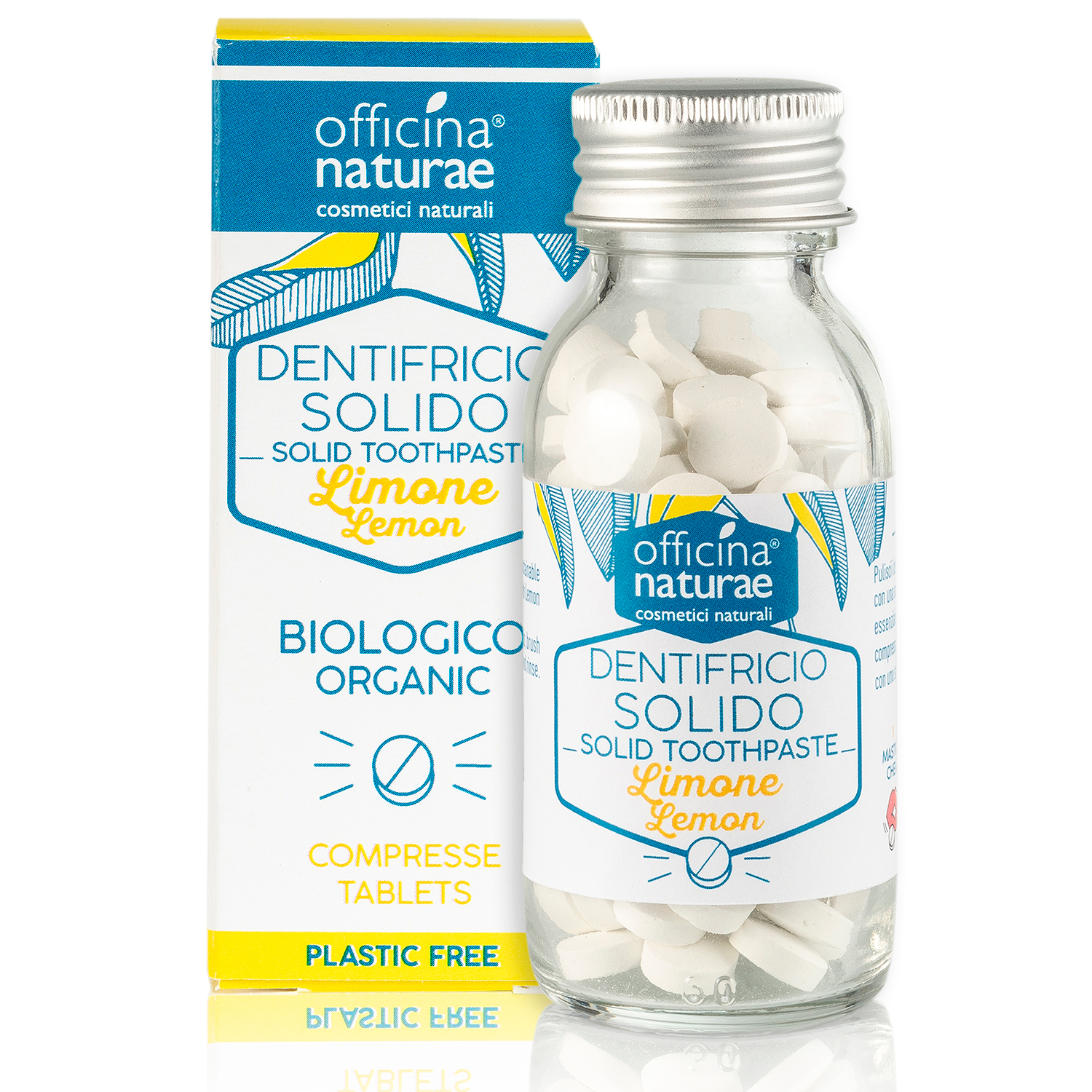 Økologisk Tandpasta Tabletter Officina Naturae Lemon