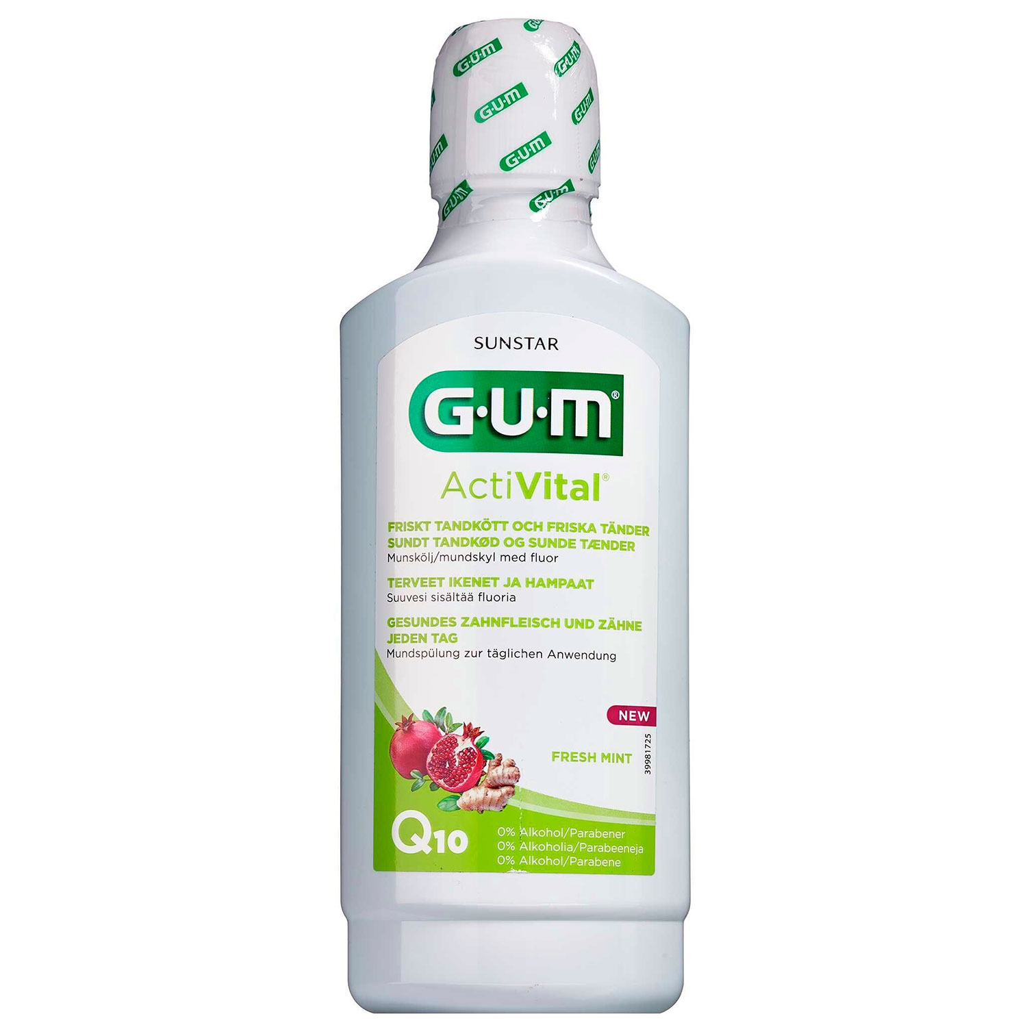 GUM ActiVital Q10 Mundskyl Med Antioxidanter 500 ml
