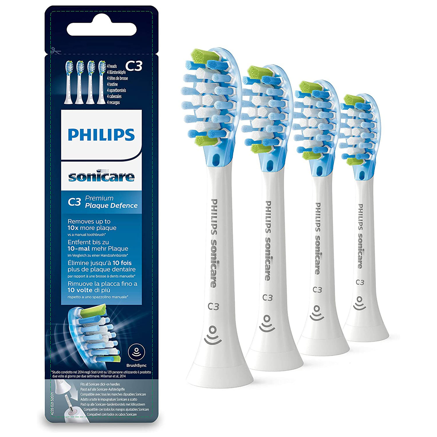 Philips Sonicare Bürstenköpfe C3 Premium Plaque Defense 4 Stk.