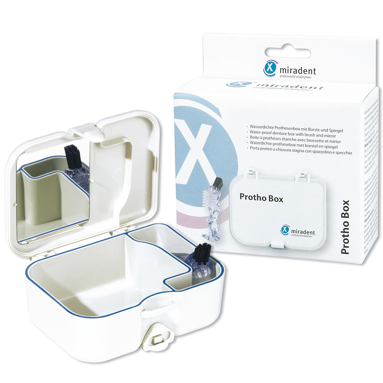 Prothetikbox & Bürste Miradent Protho Box