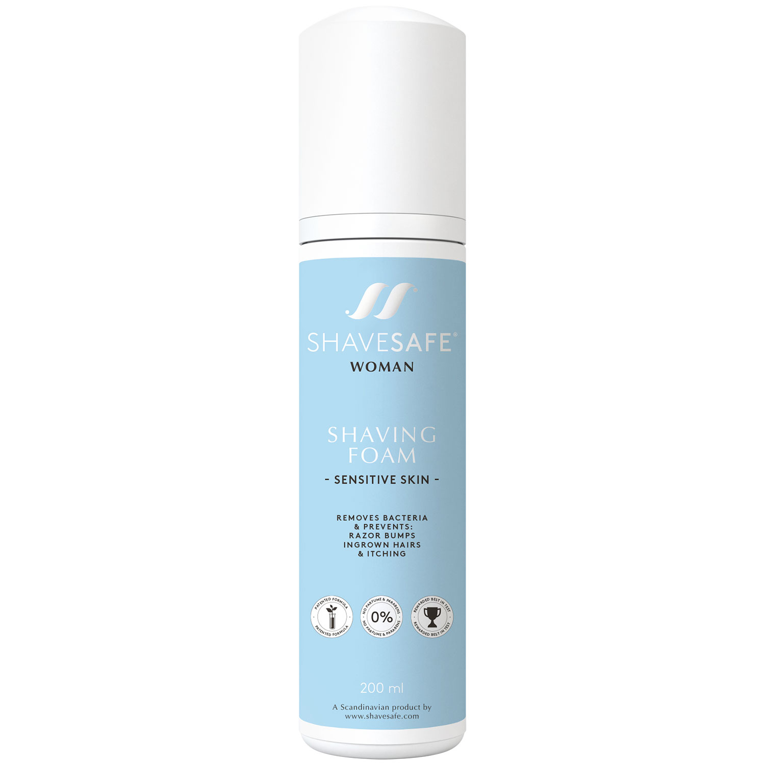 ShaveSafe Barberskum Woman Sensitive Skin 200 ml.