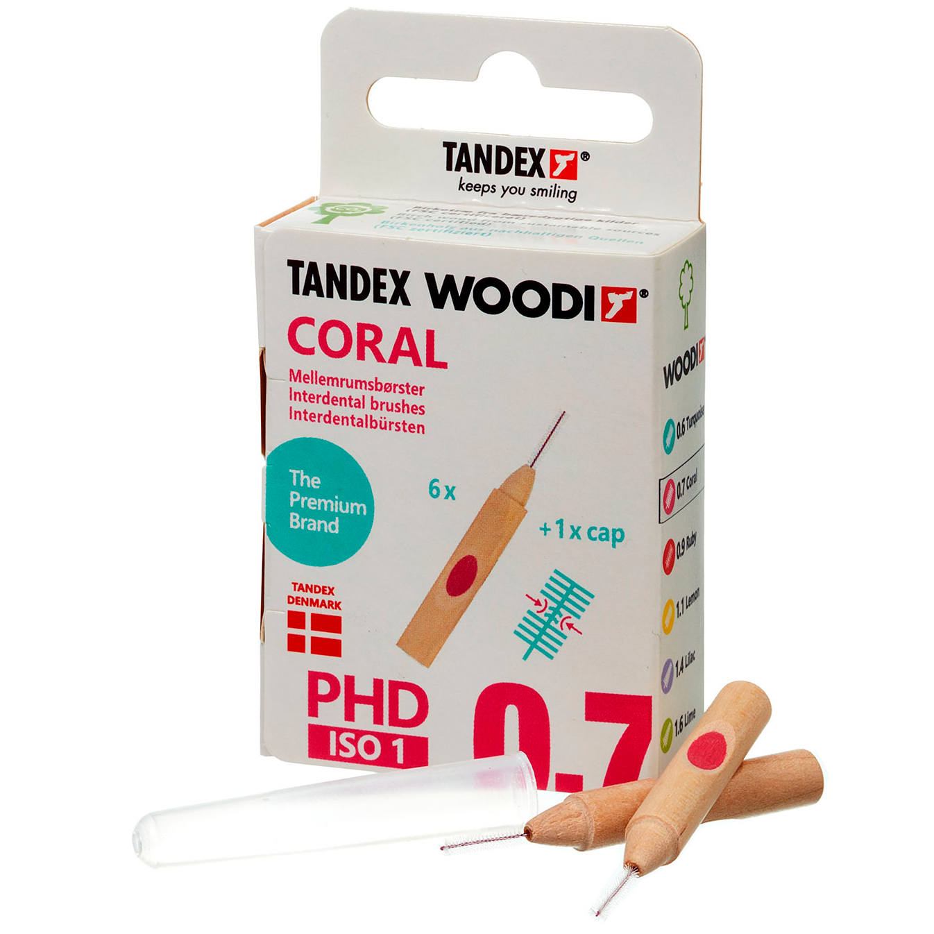 Tandex Woodi Gap-Bürsten ISO 1 CORAL