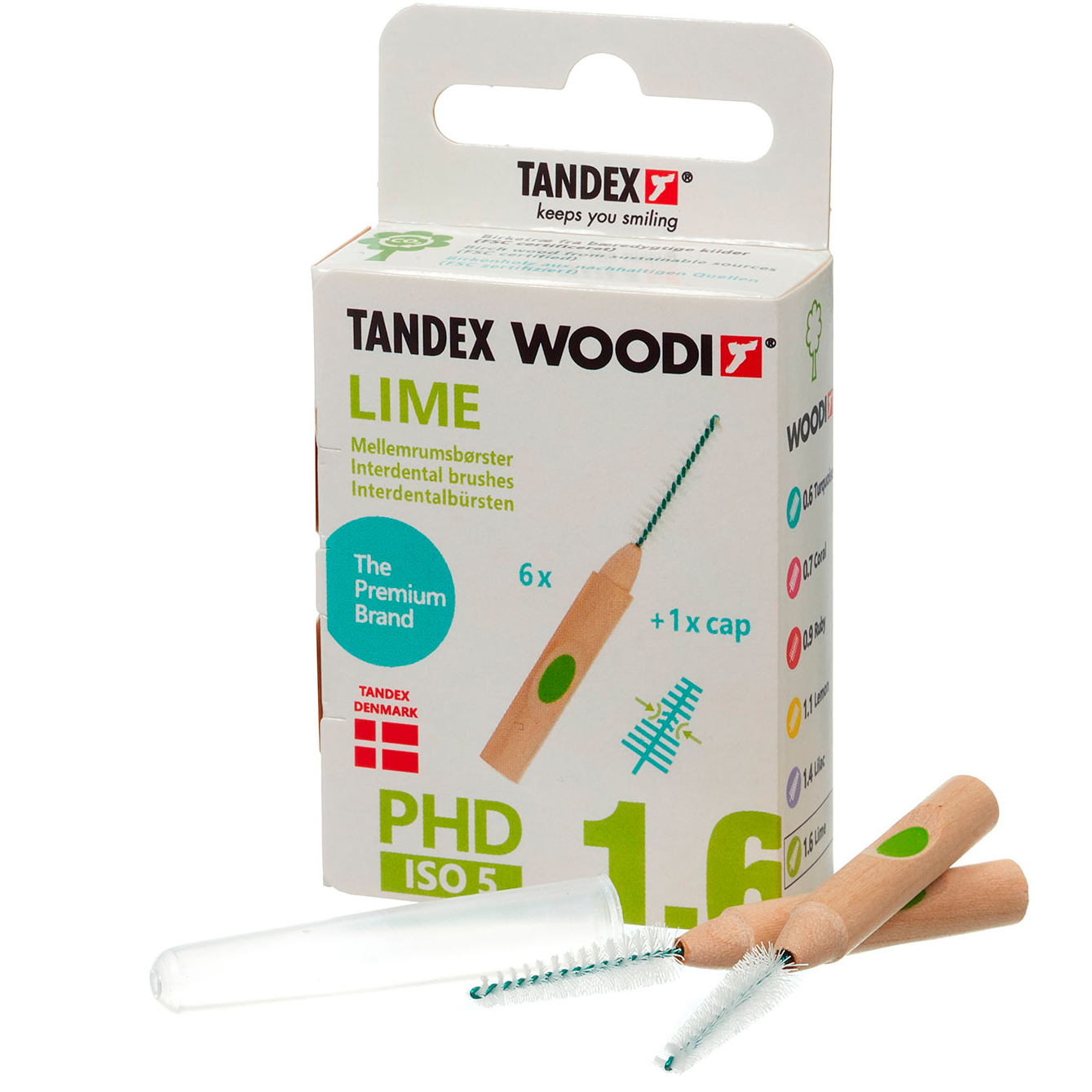 Tandex Woodi Gap Bürsten ISO 5 LIME