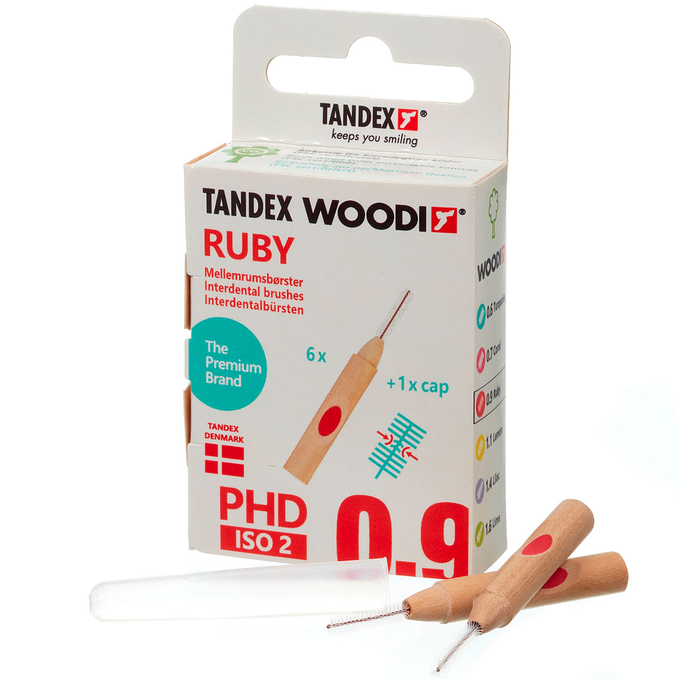 Tandex Woodi Spaltbürsten ISO 2 RUBY