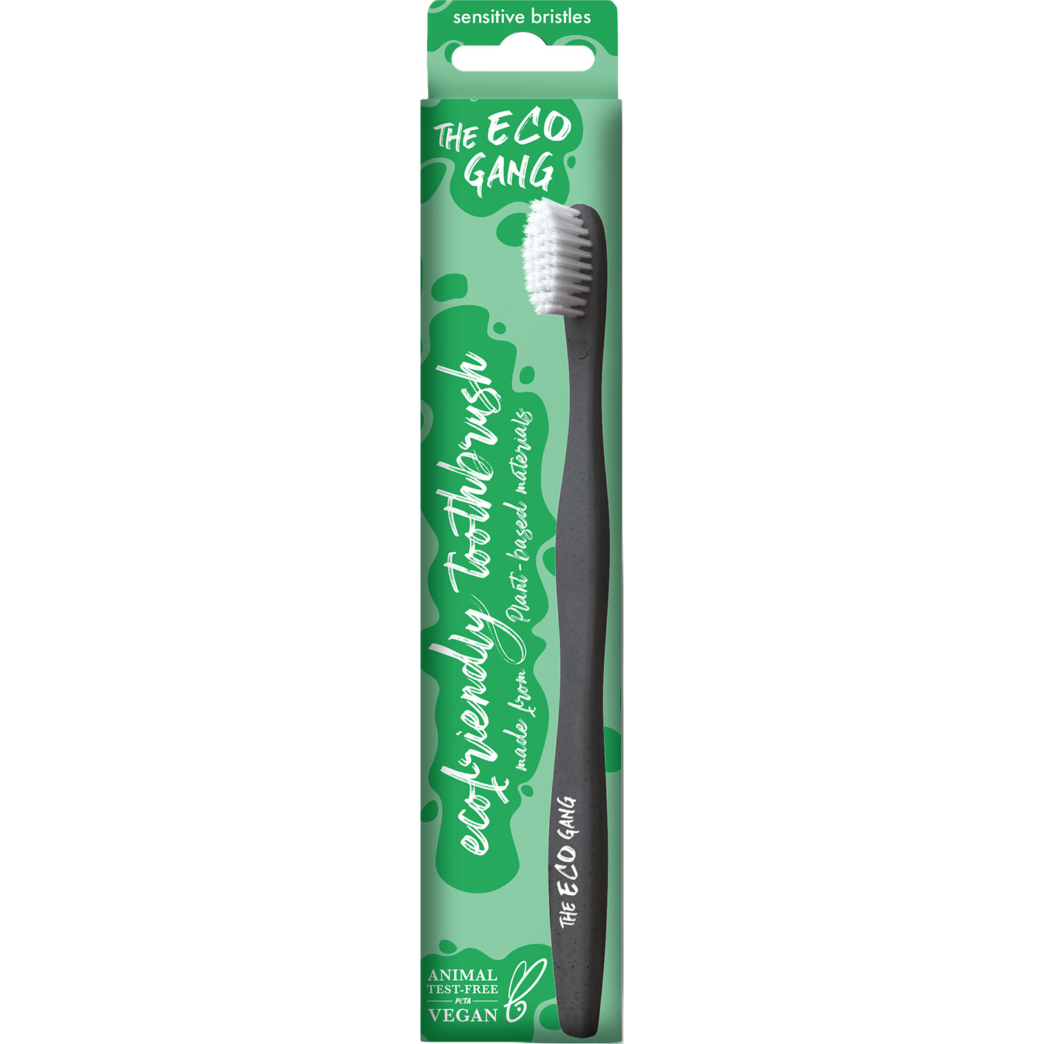 Miljøvenlig Tandbørste The Eco Gang Plantbased Sensitive Bristles HVIDE BØRSTEHÅR