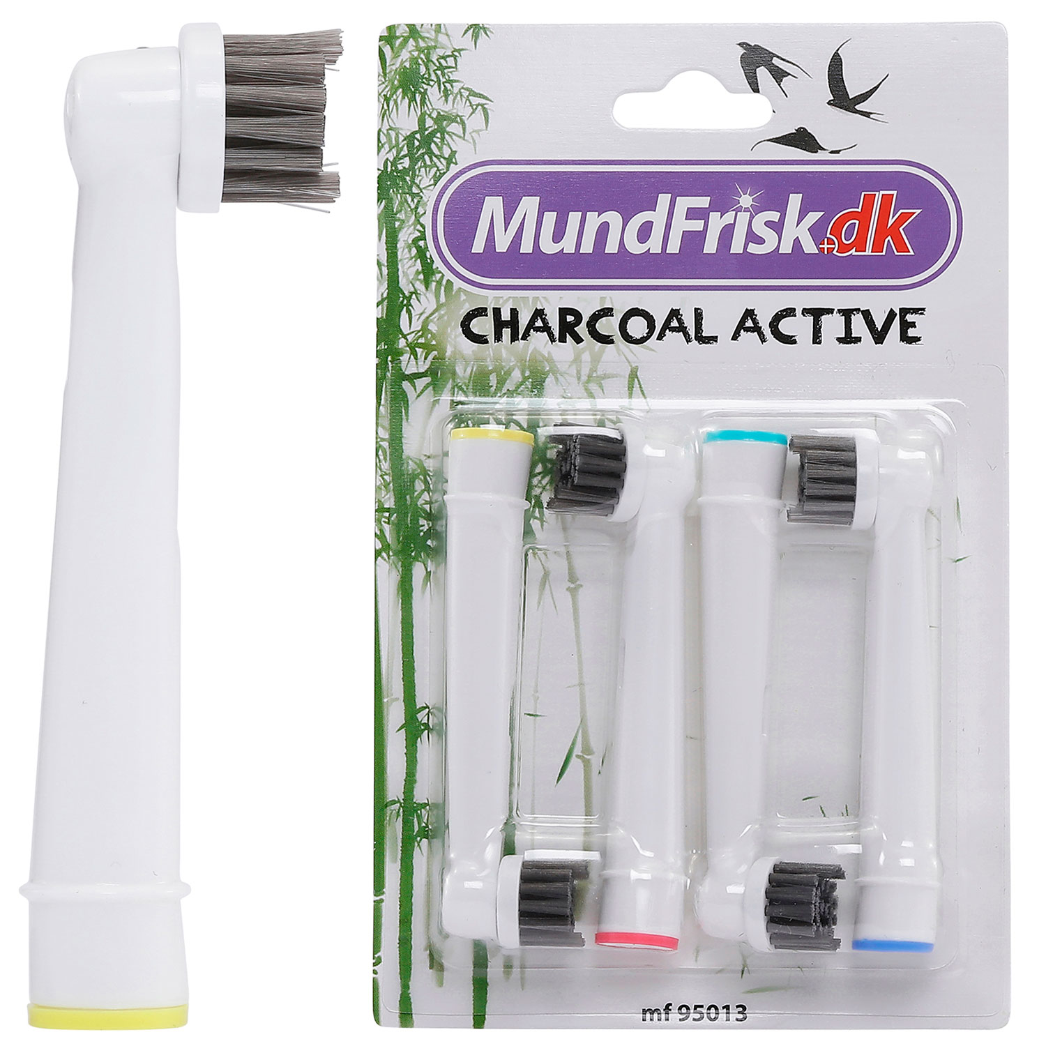 CHARCOAL Active 4 stk. Børstehoveder Til Oral-B