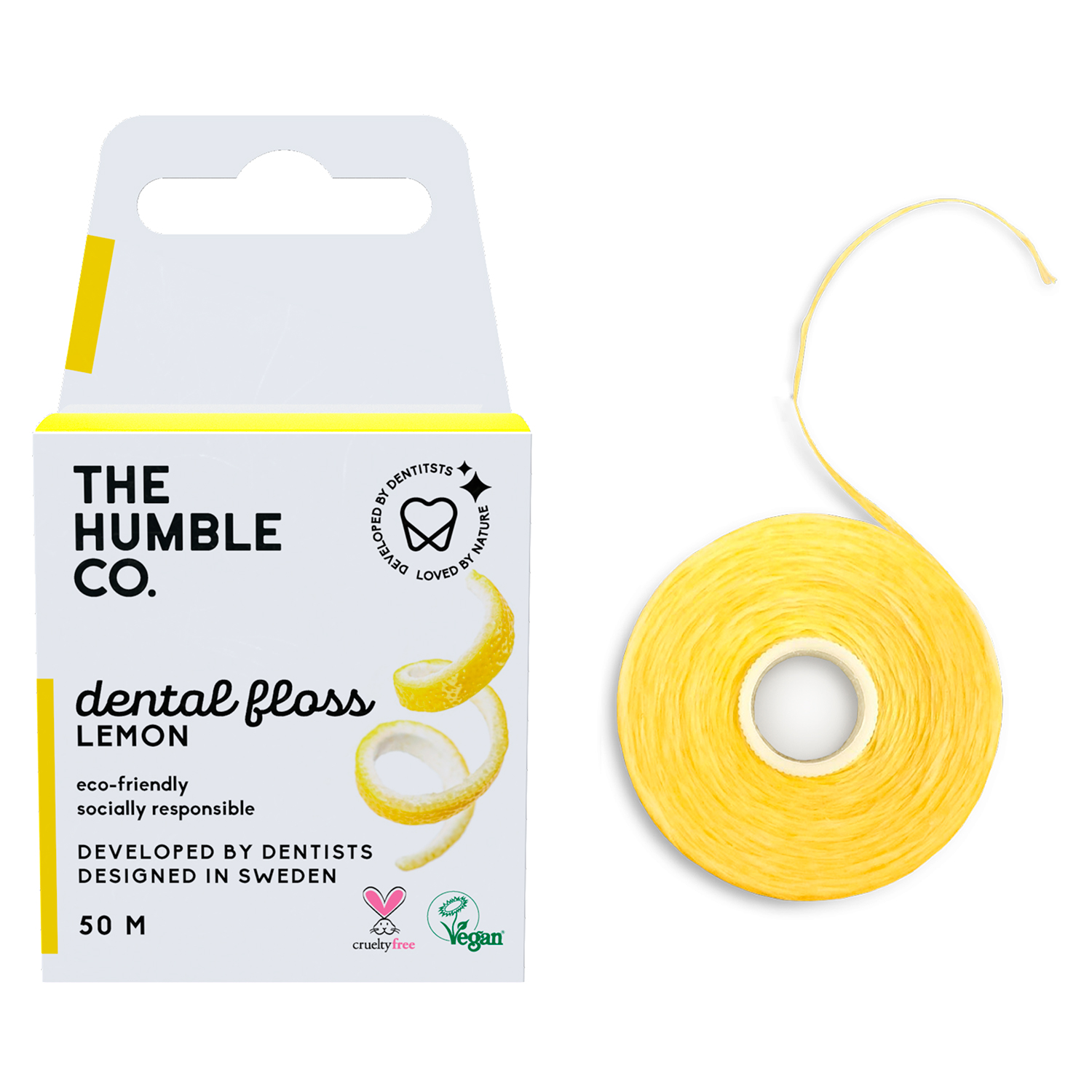Zahnseide ohne PFAS The Humble Co. LEMON