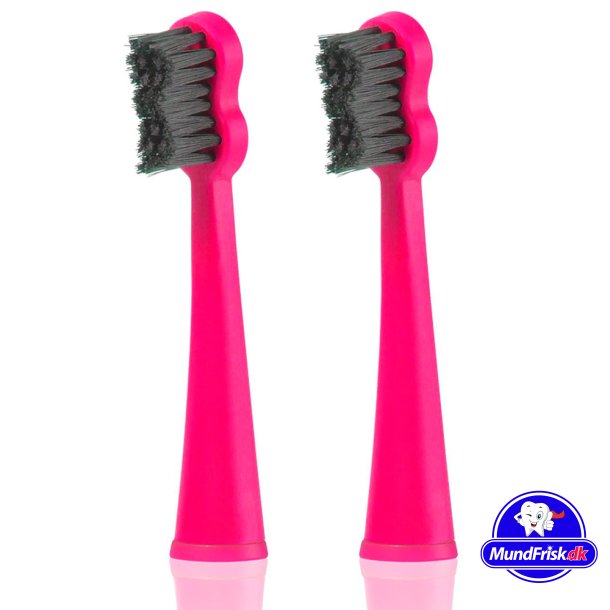 Rosa brstehoder for Megasmile Sonic Black Whitening elektrisk tannbrste