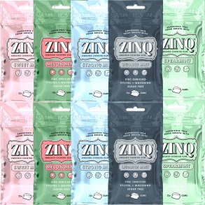 Mixpakke ZINQ Xylitol Tyggegummi mod Drlig nde 10 ps. a 22 stk.